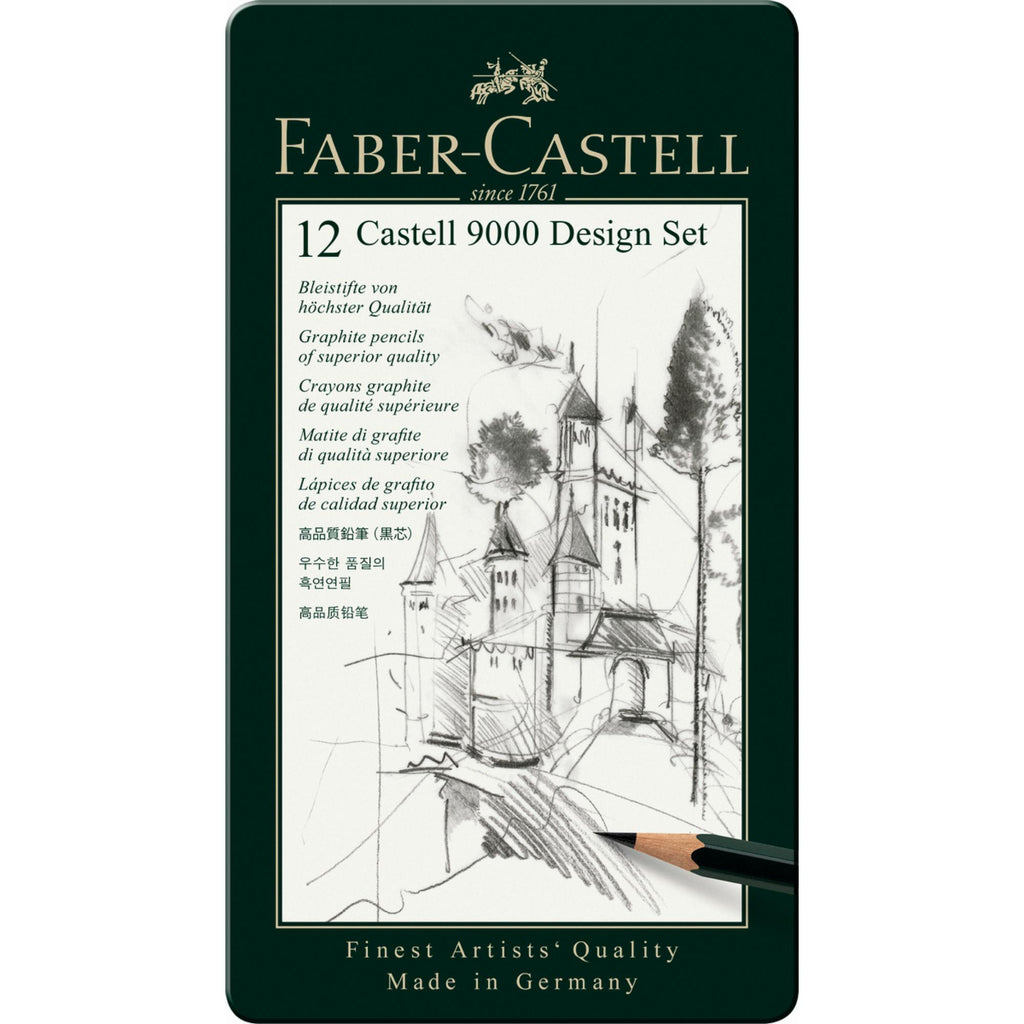 Lápiz Grafito Castell 9000 Diseño Faber-Castell x12 uds.