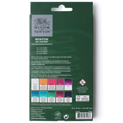 Set Inicial Óleos Winton Winsor & Newton 10x12ml