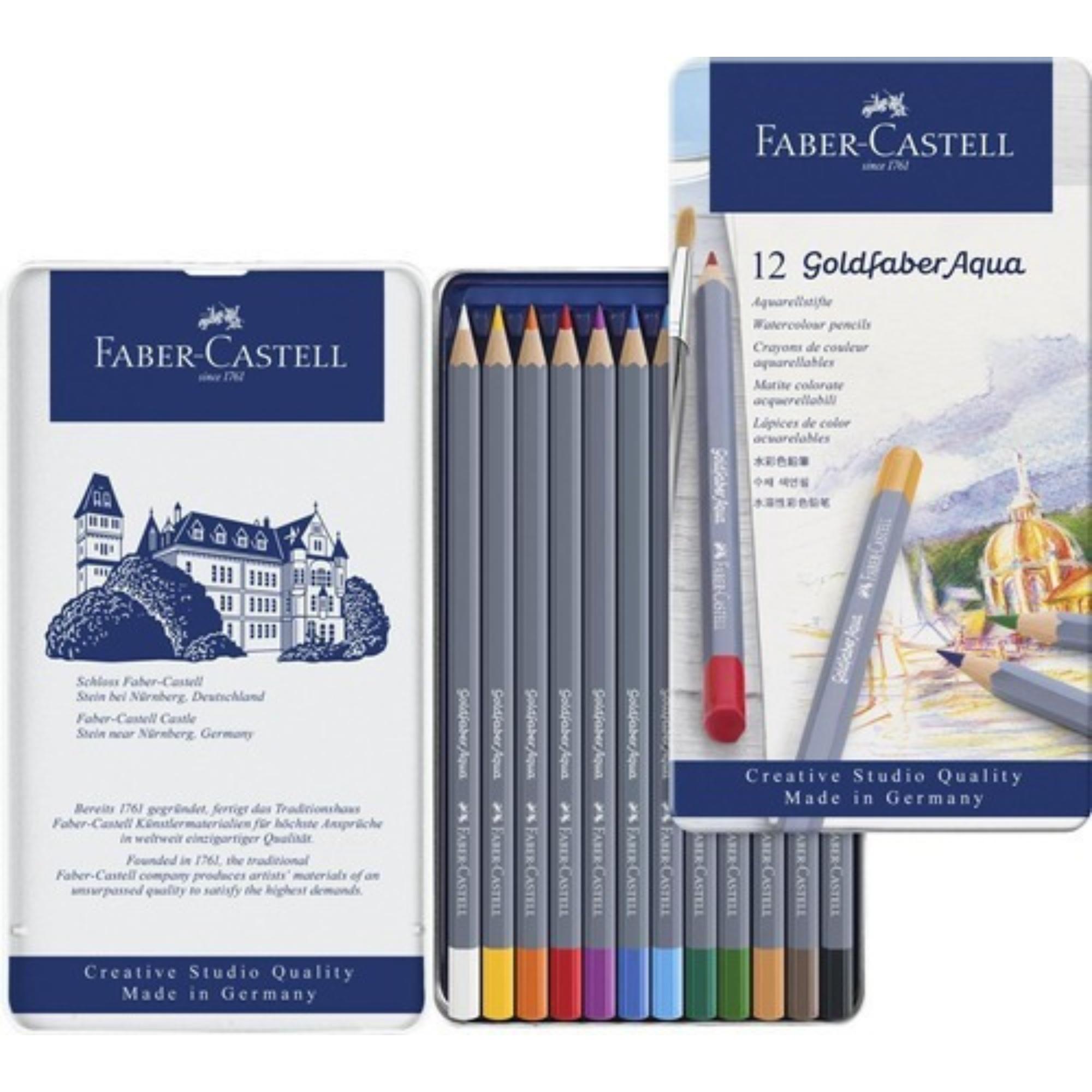 Lápiz Acuarelable Goldfaber Faber-Castell x12 Colores