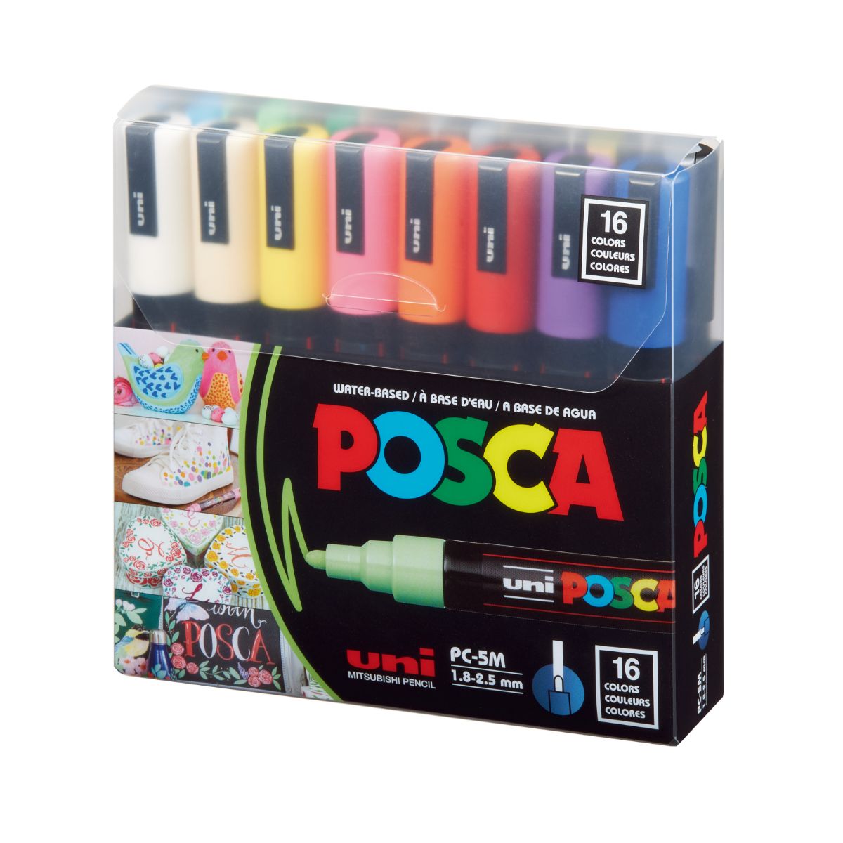 Set Marcadores POSCA 5M 16 Colores
