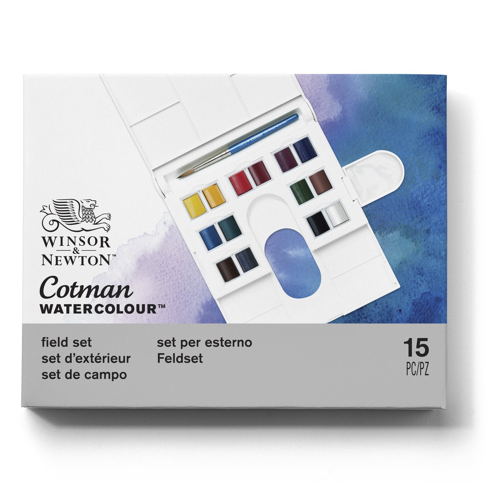 Set de Acuarelas Cotman Winsor & Newton 14 Medias Pastillas