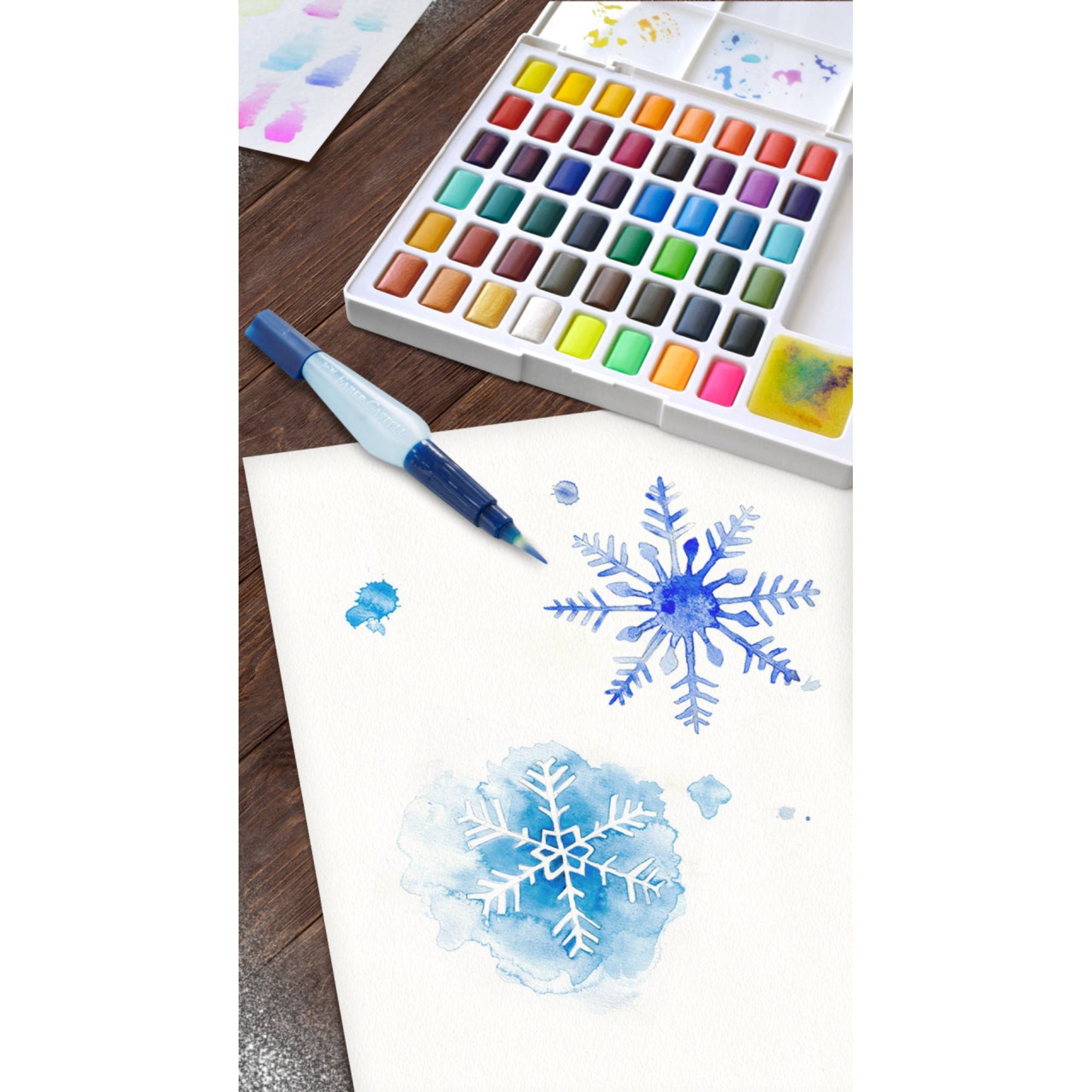 Acuarelas en pastillas Faber-Castell x48 colores