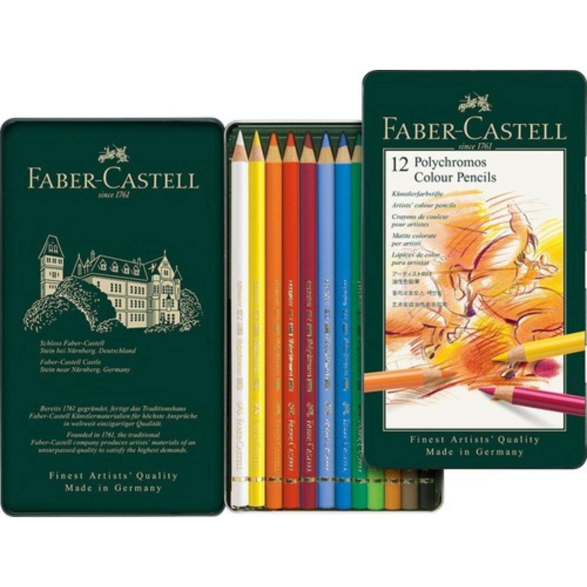 Lata EcoLápices Polychromos Faber-Castell x12 Colores