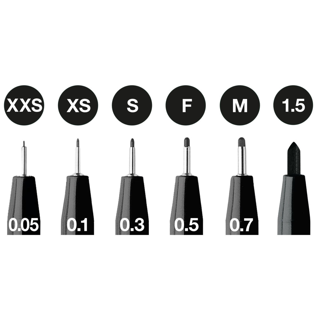 Rotuladores Pitt Artist Faber-Castell x6 uds. Negro