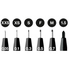 Rotuladores Pitt Artist Faber-Castell x6 uds. Negro