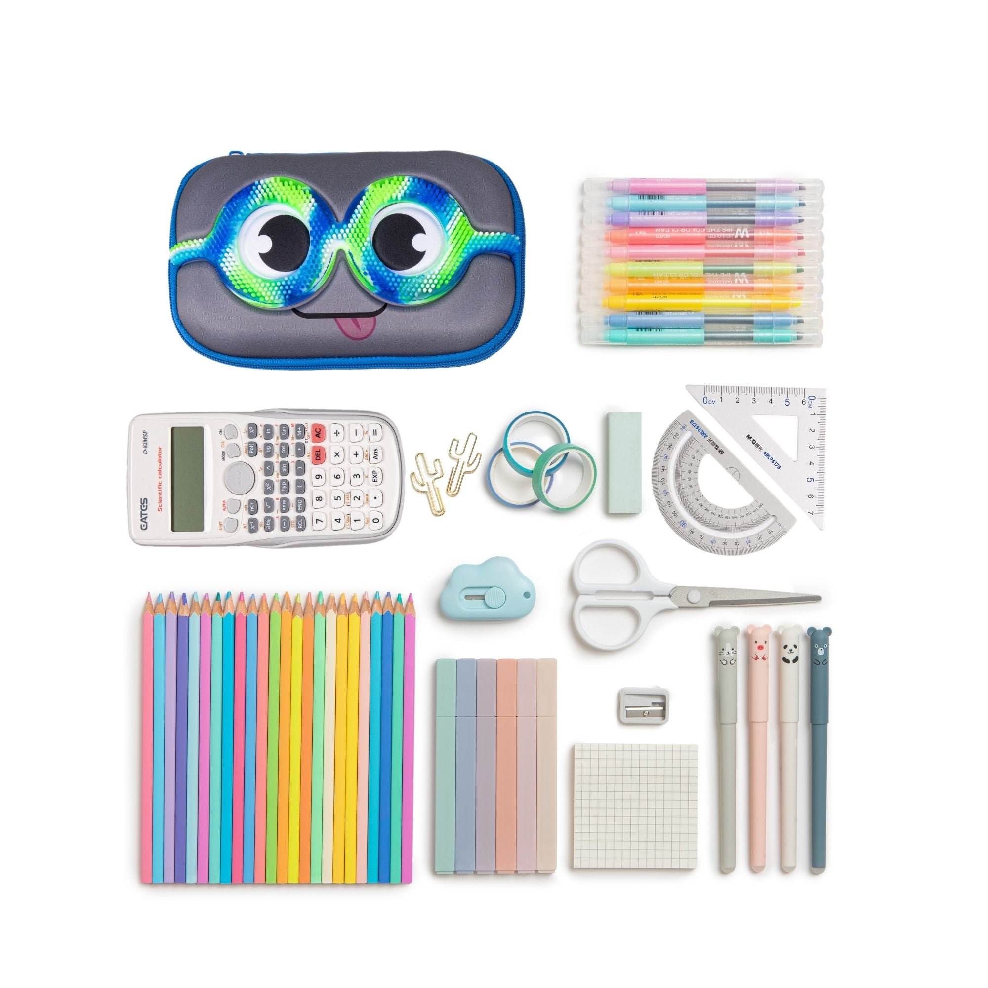 Estuche Escolar Rígido Sensory Black