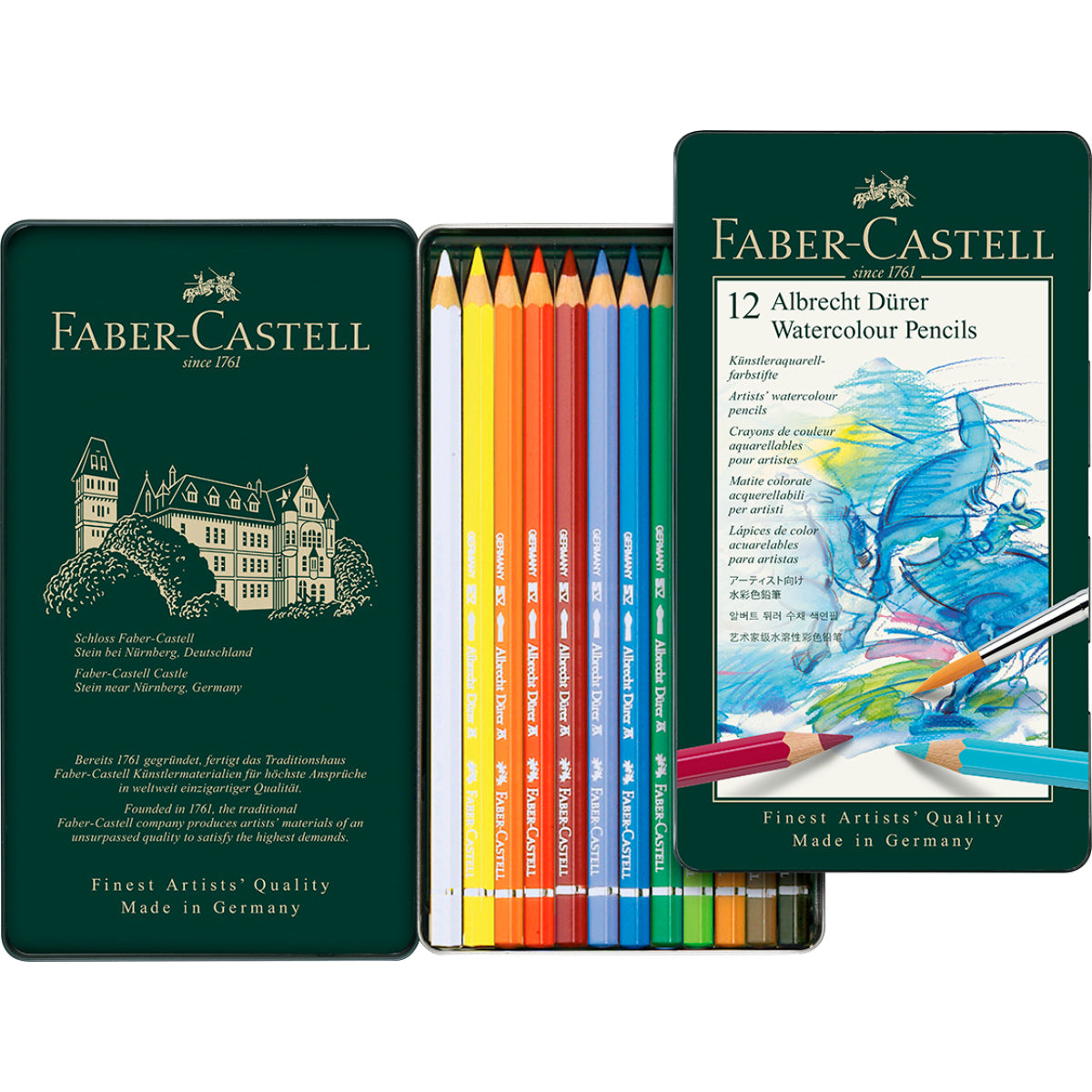 Lápiz Acuarelable A.Dürer Faber-Castell x12 Colores