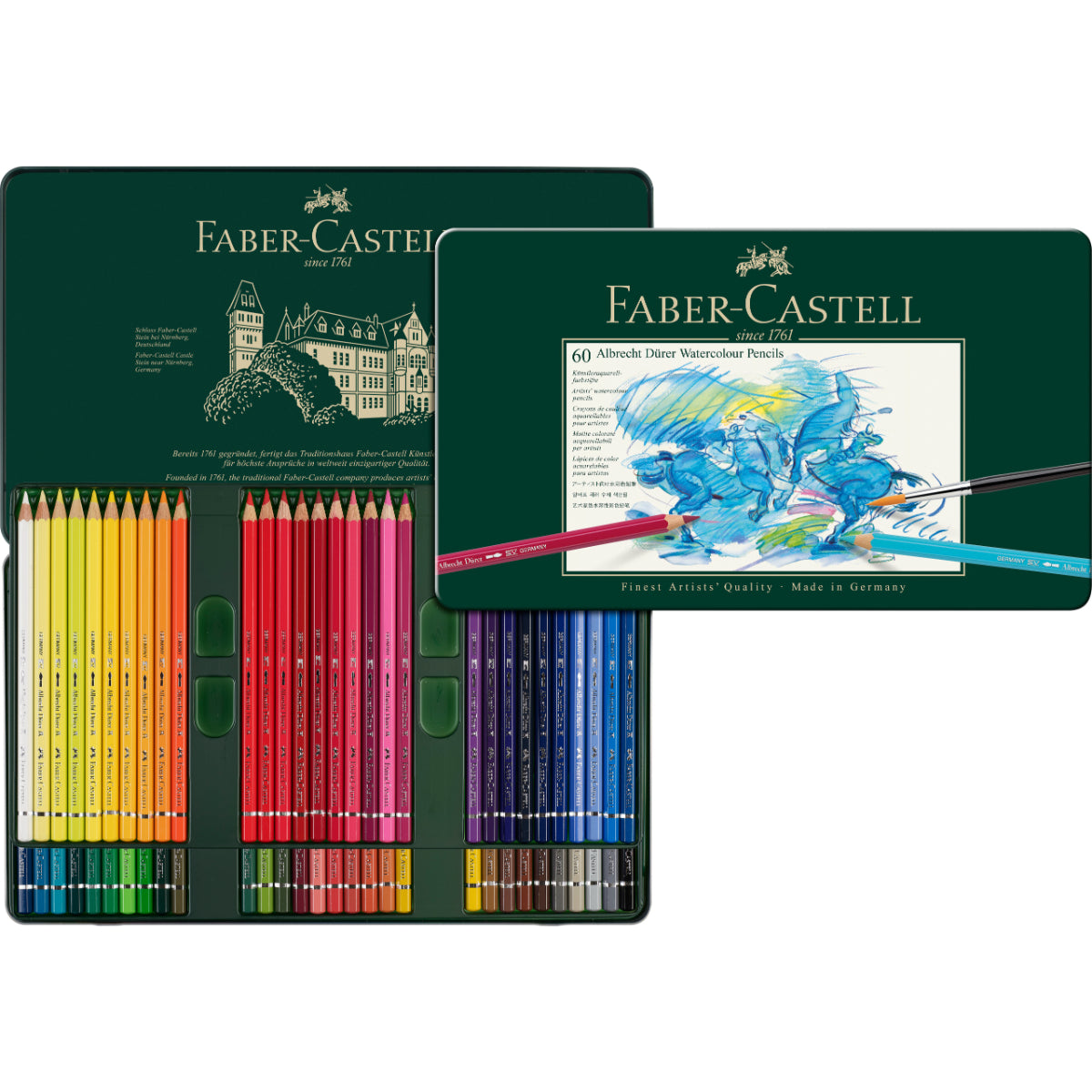 Lápices de 60 Colores Acuarelables A.Dürer Faber-Castell