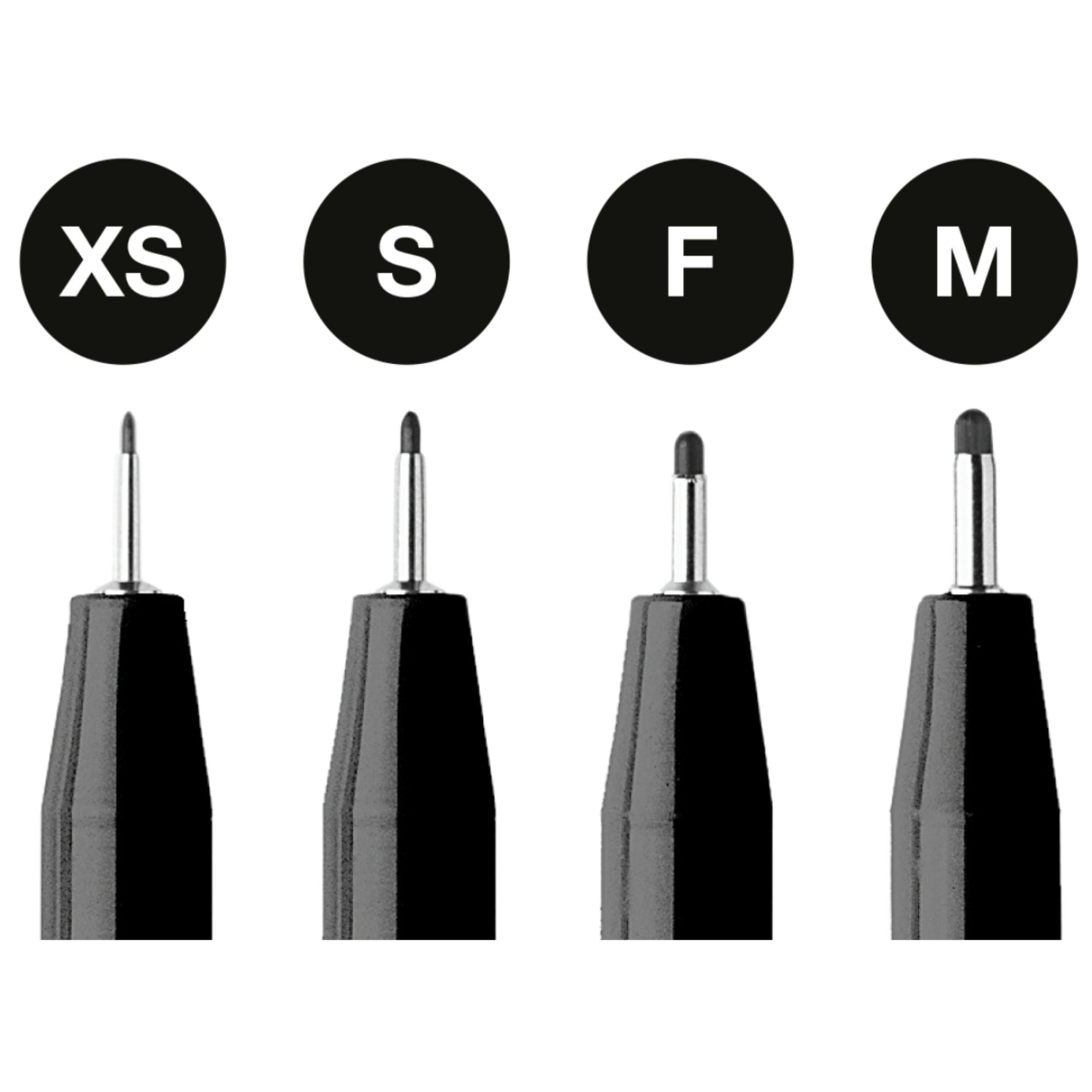 Marcador Pitt Artist Pen Negro Faber-Castell x4 uds.