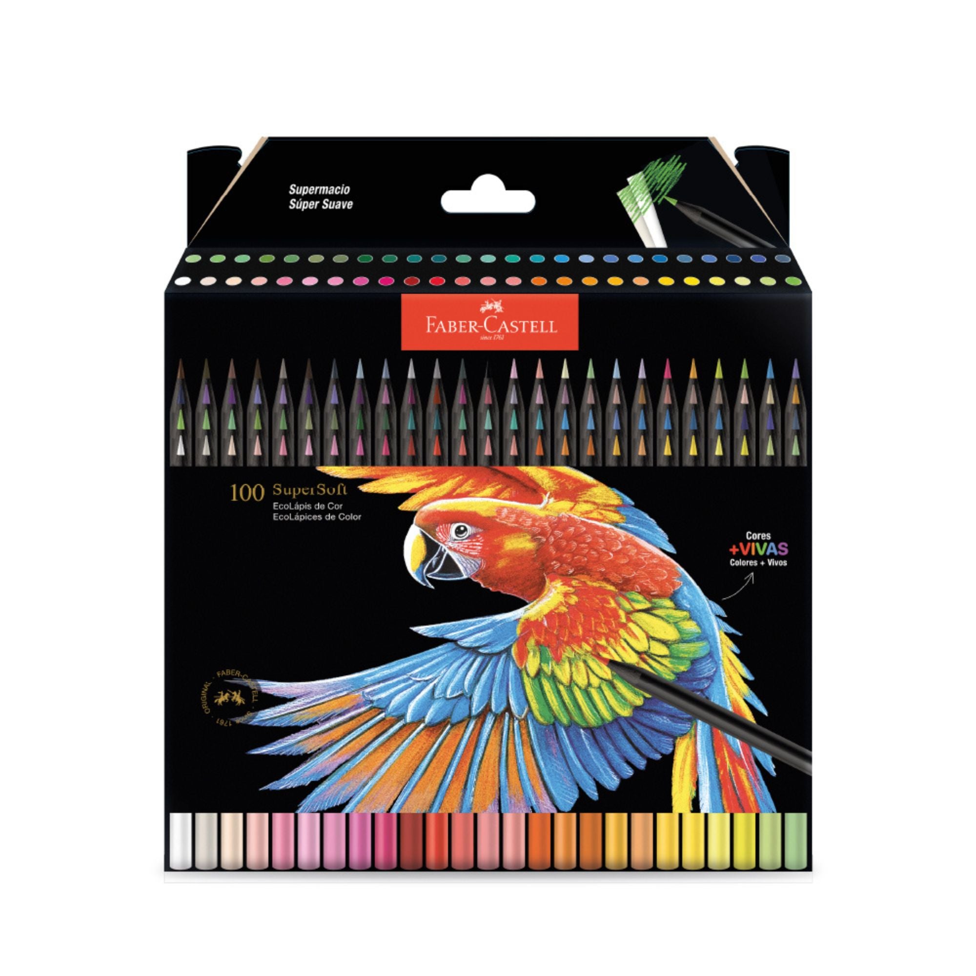 100 EcoLápices De Color Supersoft Faber-Castell