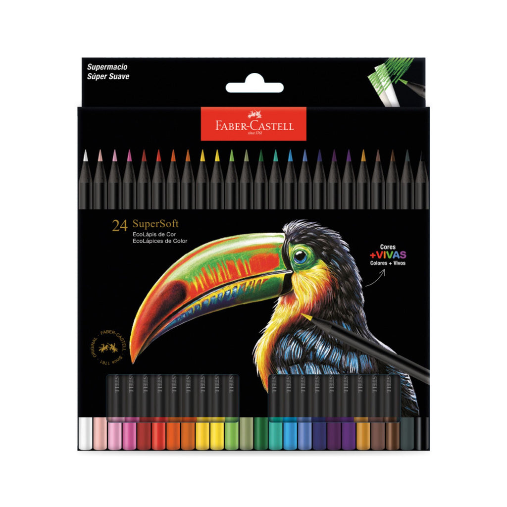 Ecolápices Faber-Castell Supersoft x24