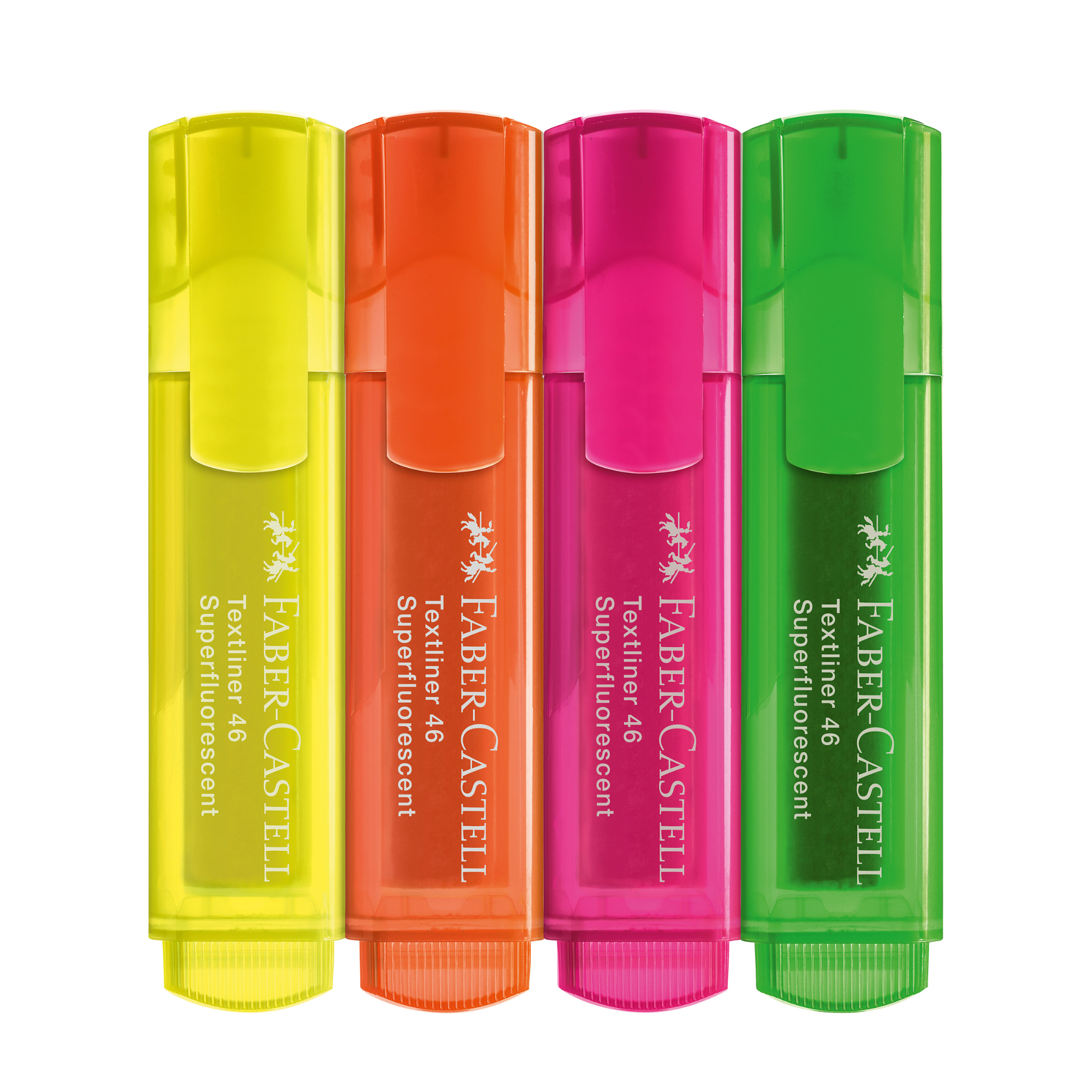 Marcadores Destacadores Faber-Castell Estuche Cartón 4 Color