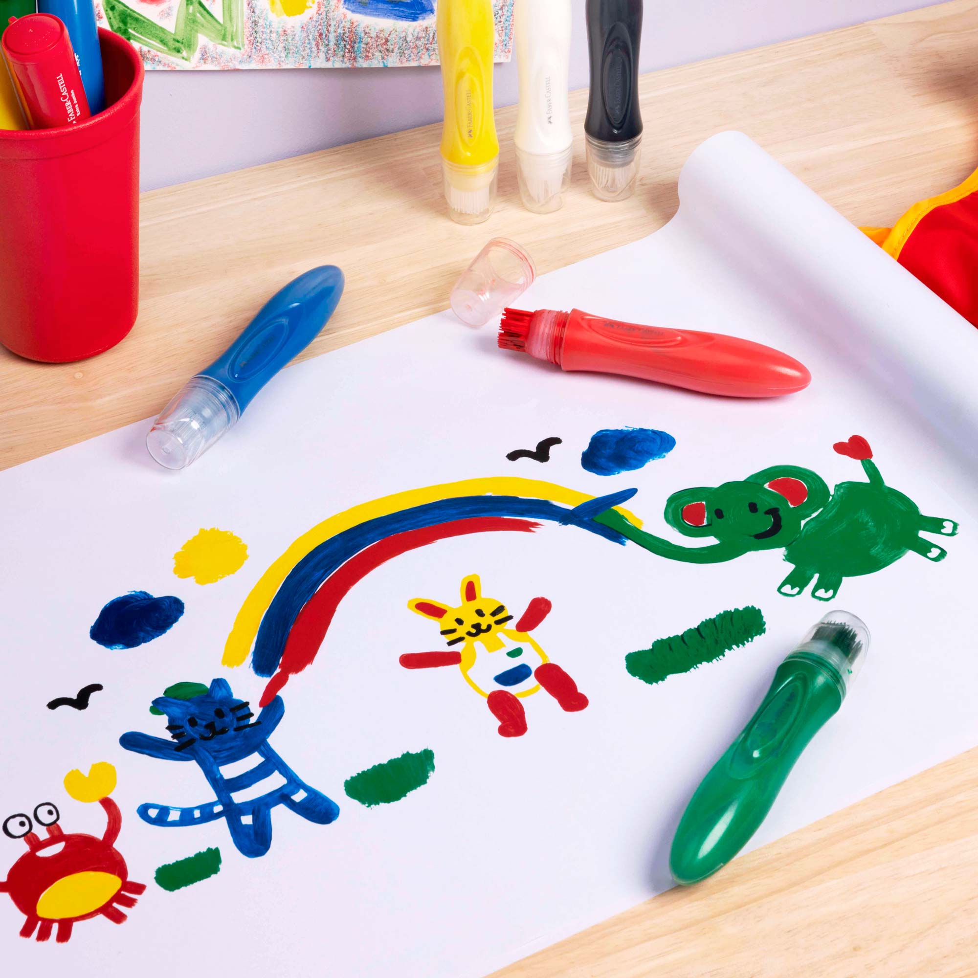 Chisguetes Témpera Little Creatives Faber-Castell x6 Colores