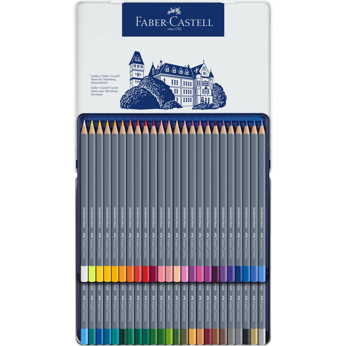 Lápiz Acuarelable Goldfaber Lata Faber-Castell x48 Colores