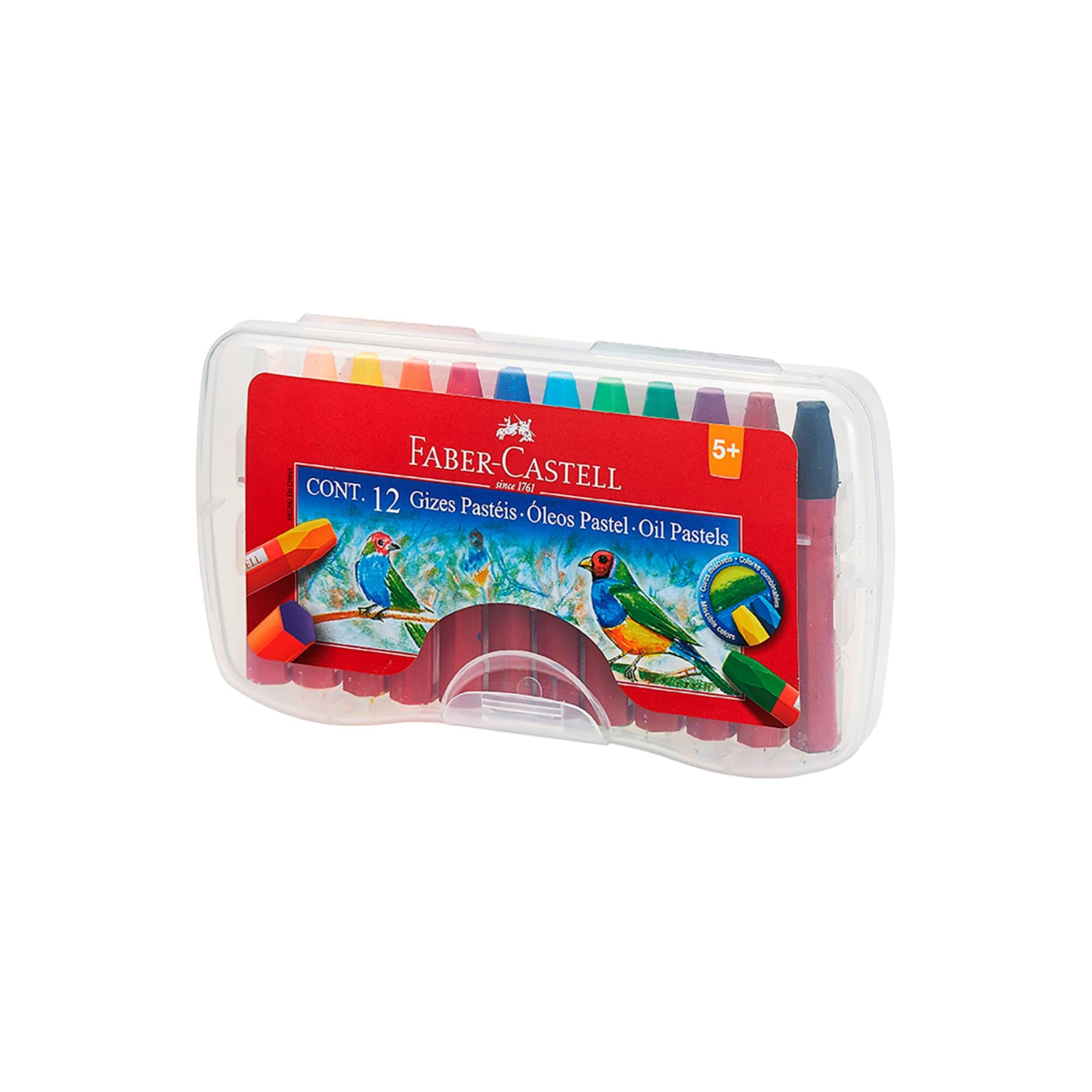 Lápiz Pastel Oil Maleta Faber-Castell x12 Colores