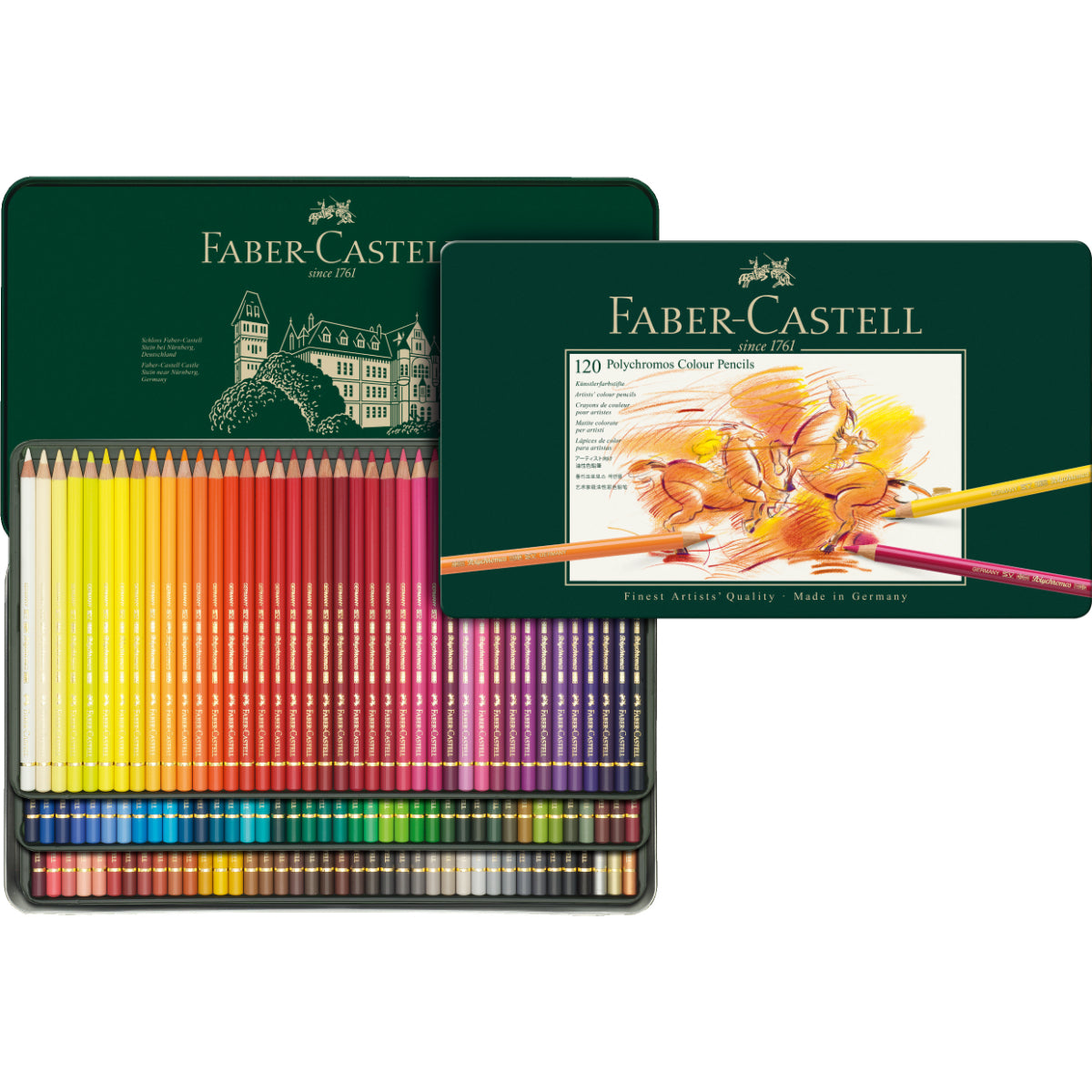 Lápices Colores Polychromos Faber-Castell x120 Colores
