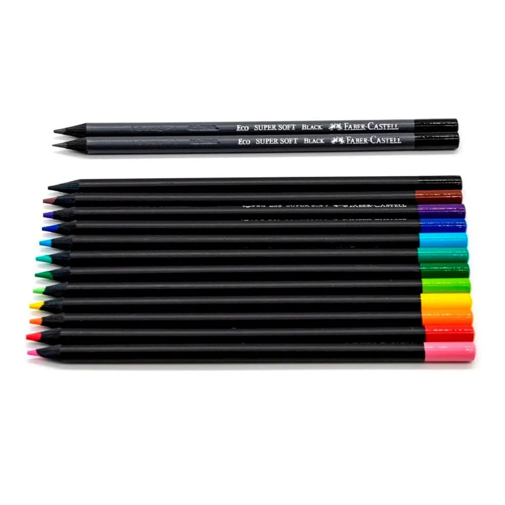 12 Ecolápices Color Supersoft + 2 Grafito Faber-Castell