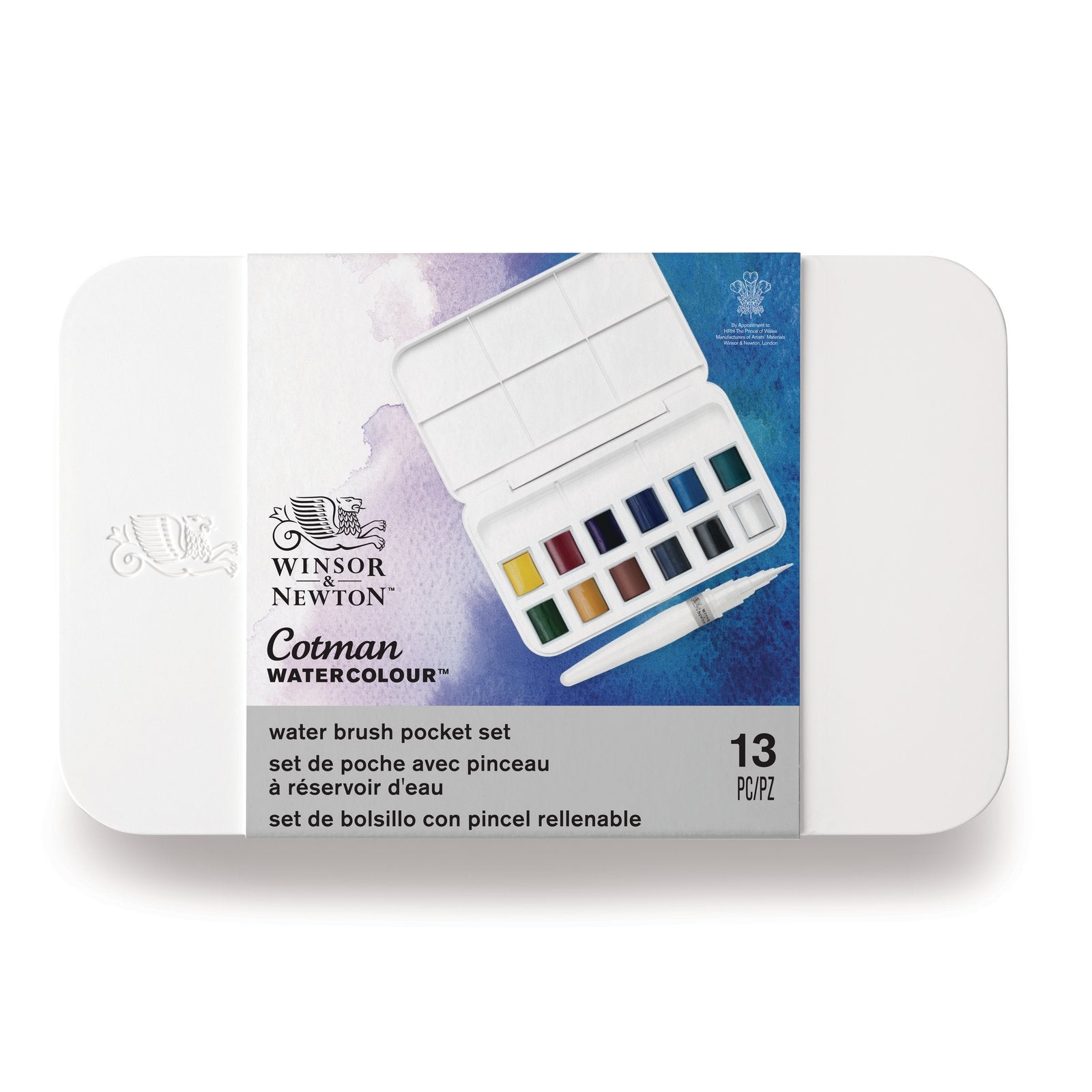 Acuarela Cotman Winsor & Newton Set 12 Colores + Pincel