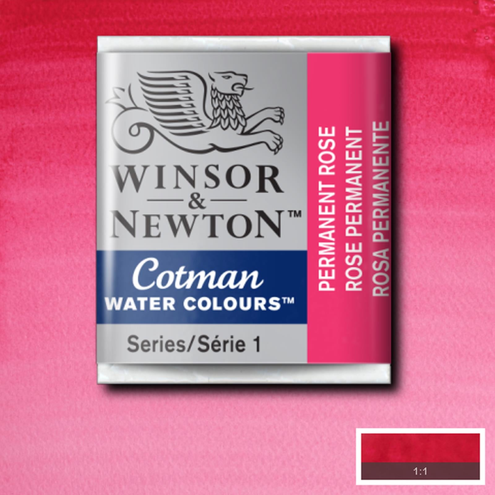 Acuarela Cotman Winsor & Newton Medio Pan - Varios Colores Tono Palo Rojo