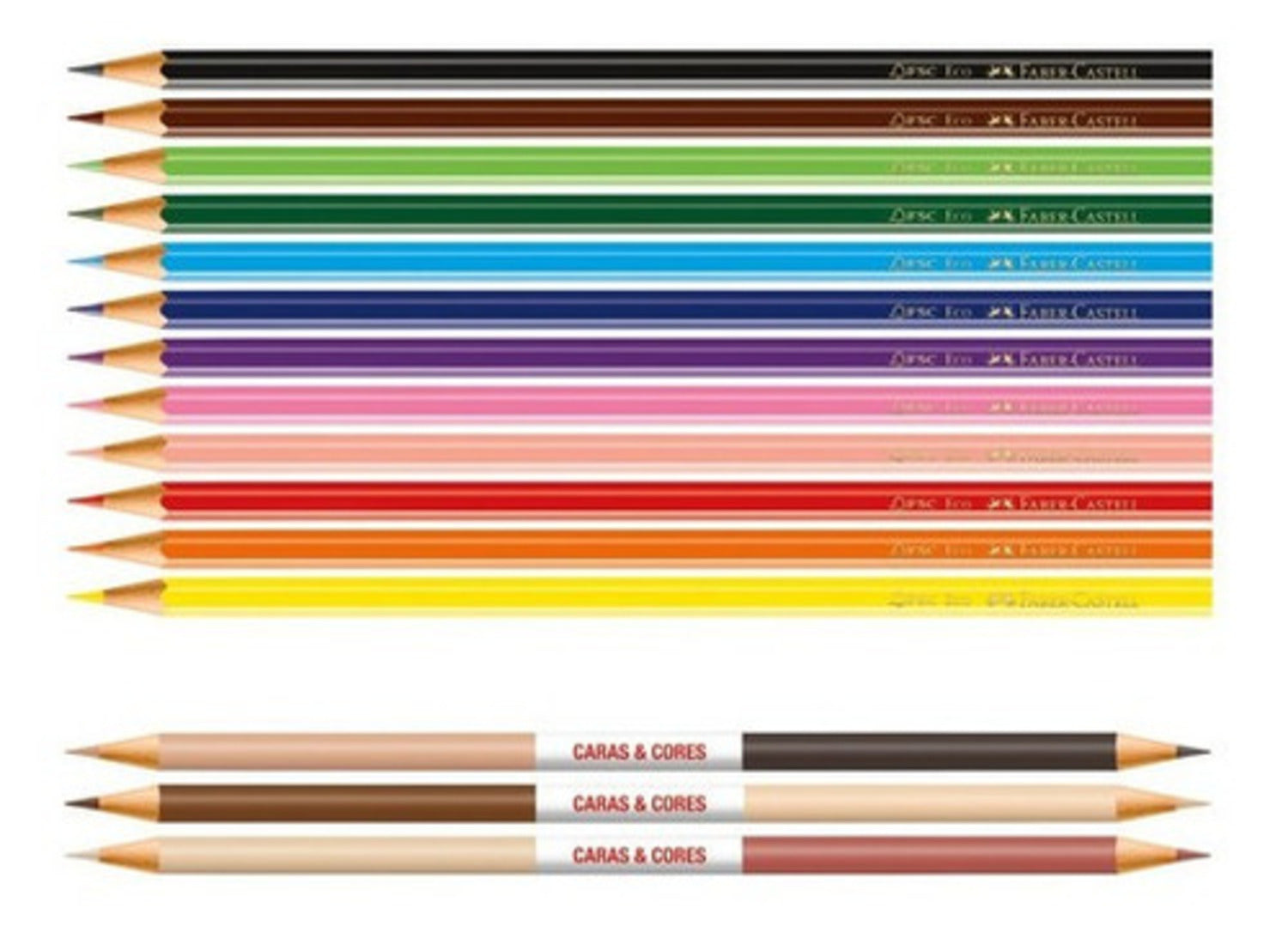 Lápices De Colores Caras Y Colores Faber-Castell x18 Colores
