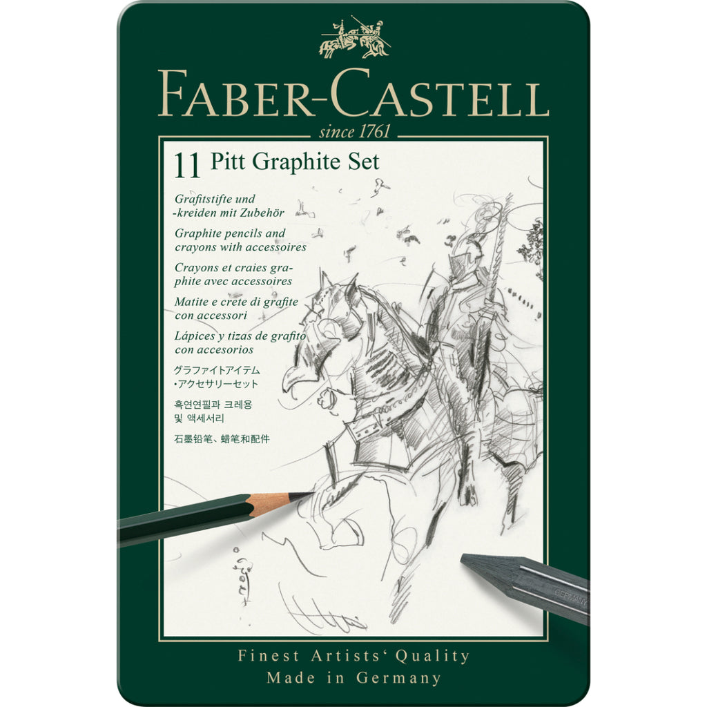 Lápiz Grafito Pitt Monochrome Faber-Castell 11 uds.