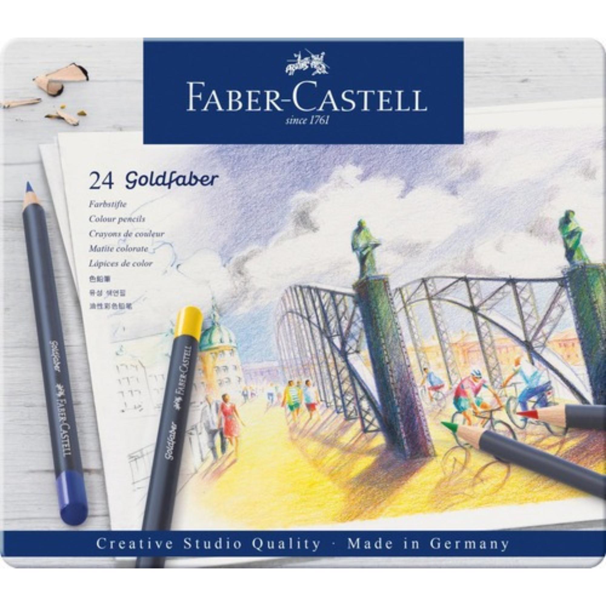 Lápiz De Color Goldfaberlata Metal Faber-Castell x24 Colores