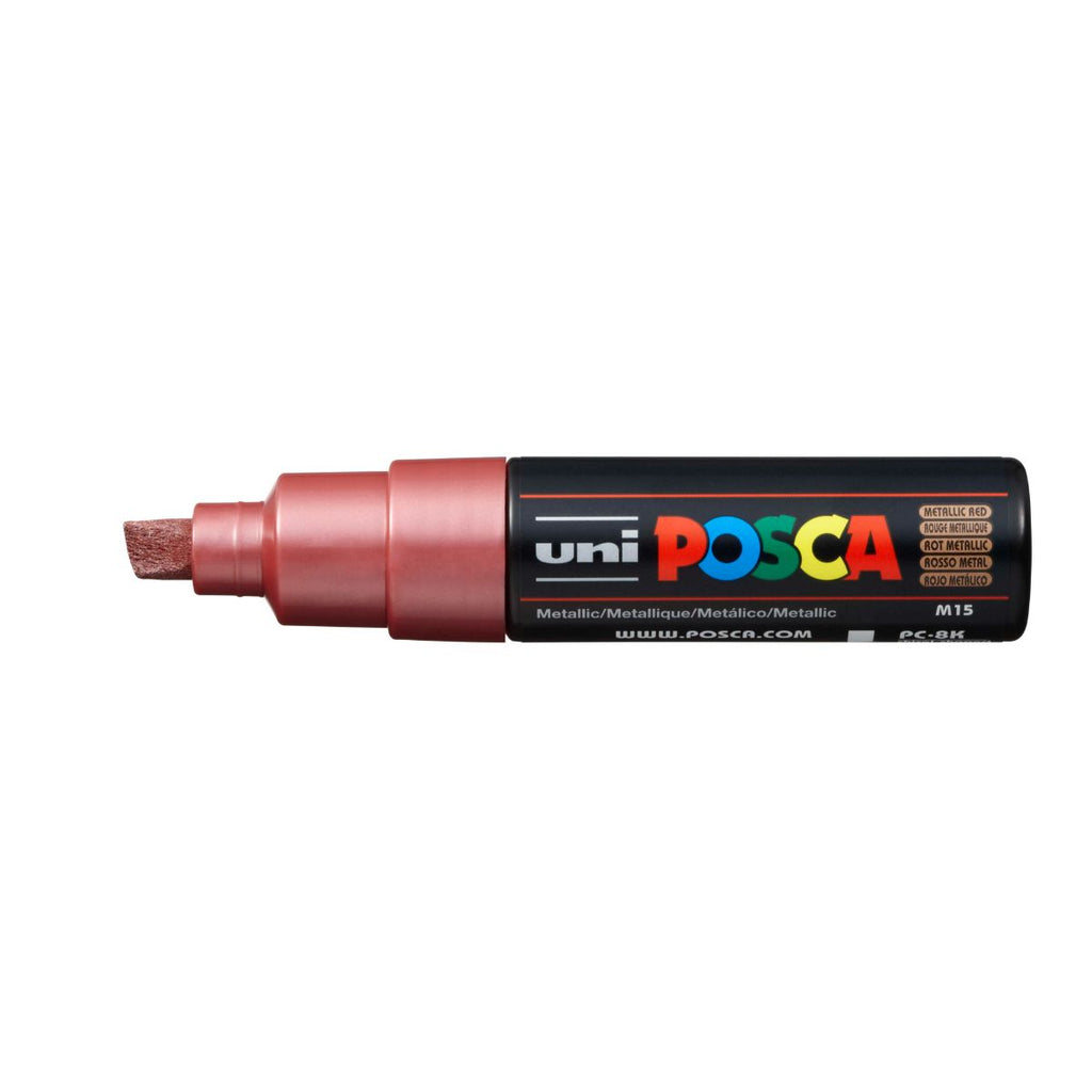 Marcador POSCA 8K Rojo Rojo Metálico