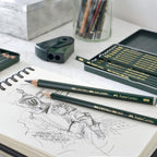 Lata Lápices de Grafito Faber Castell 9000 Jumbo x5