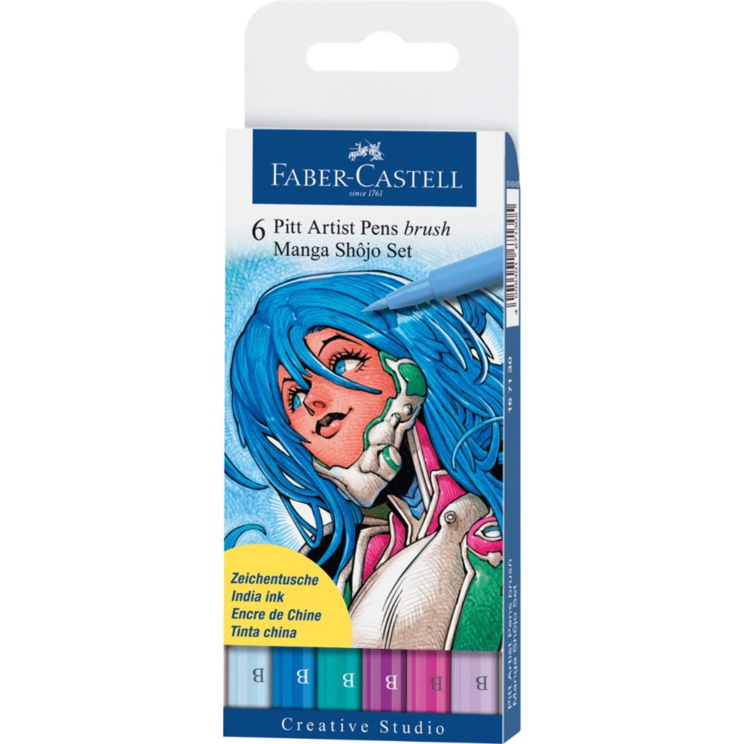 Rotuladores Pitt Artist Pen Faber-Castell x6 uds Manga Shôjo