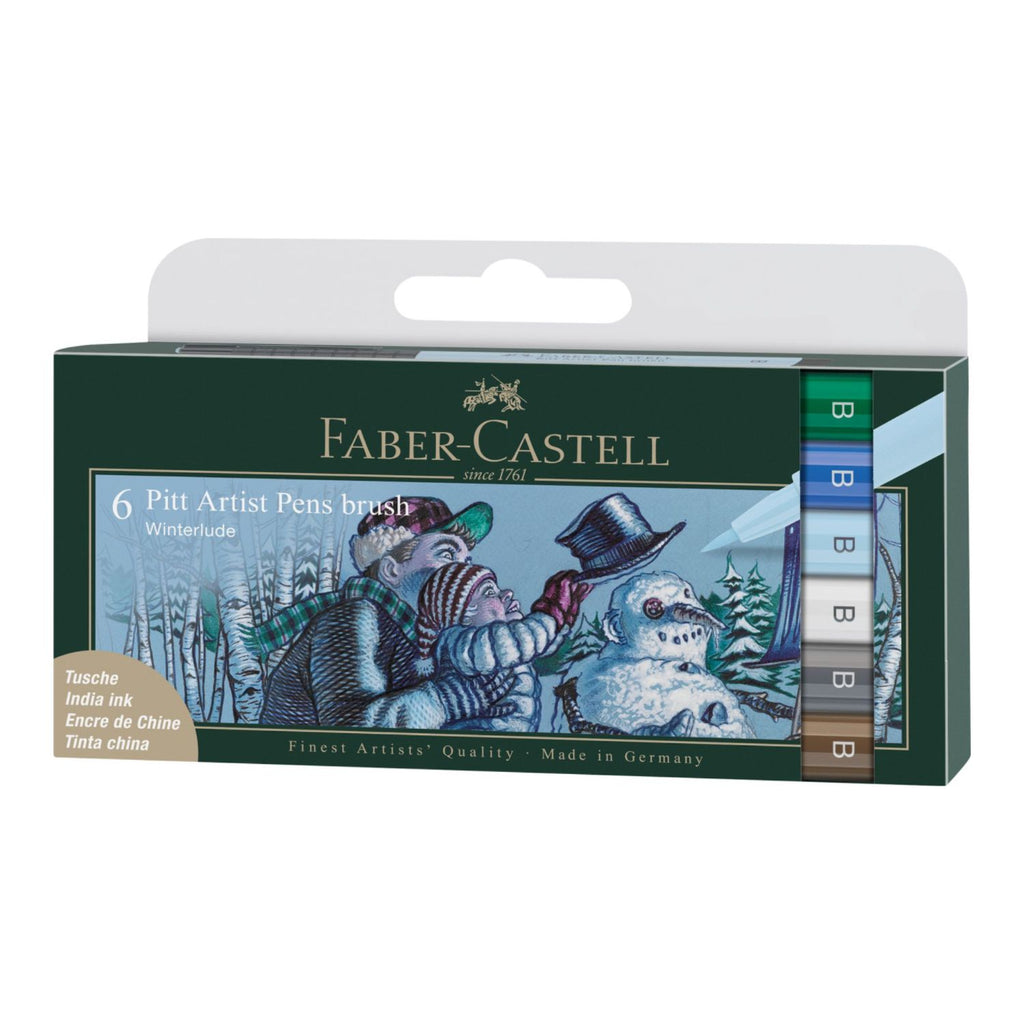 Rotuladores Pitt Artist Faber-Castell x6 uds. Winterlude