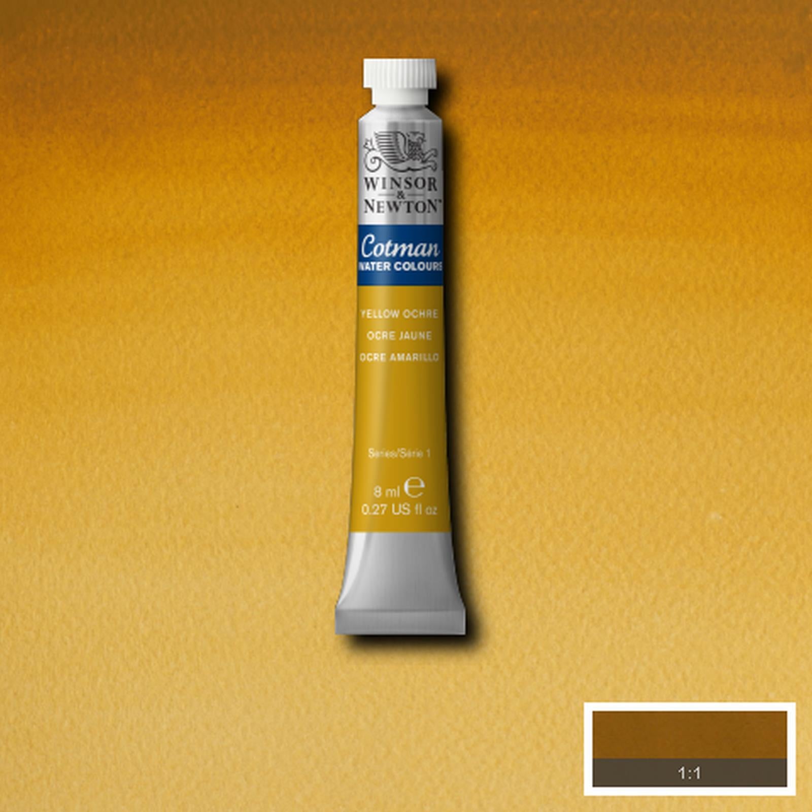 Acuarela Cotman Winsor & Newton 8ml - Varios Colores Ocre Amarillo