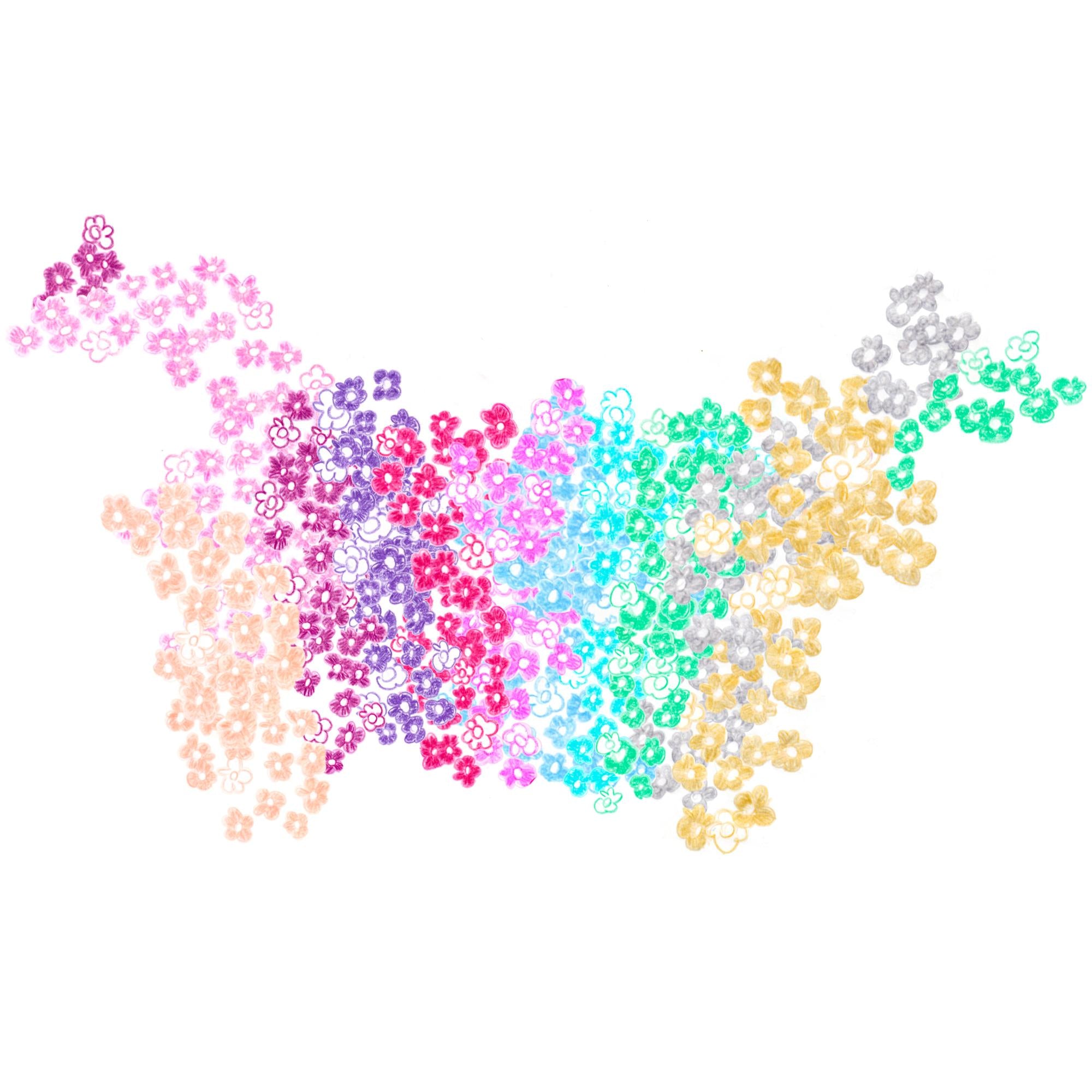 12 Lápices De Colores Sparkle + Estuche Faber-Castell