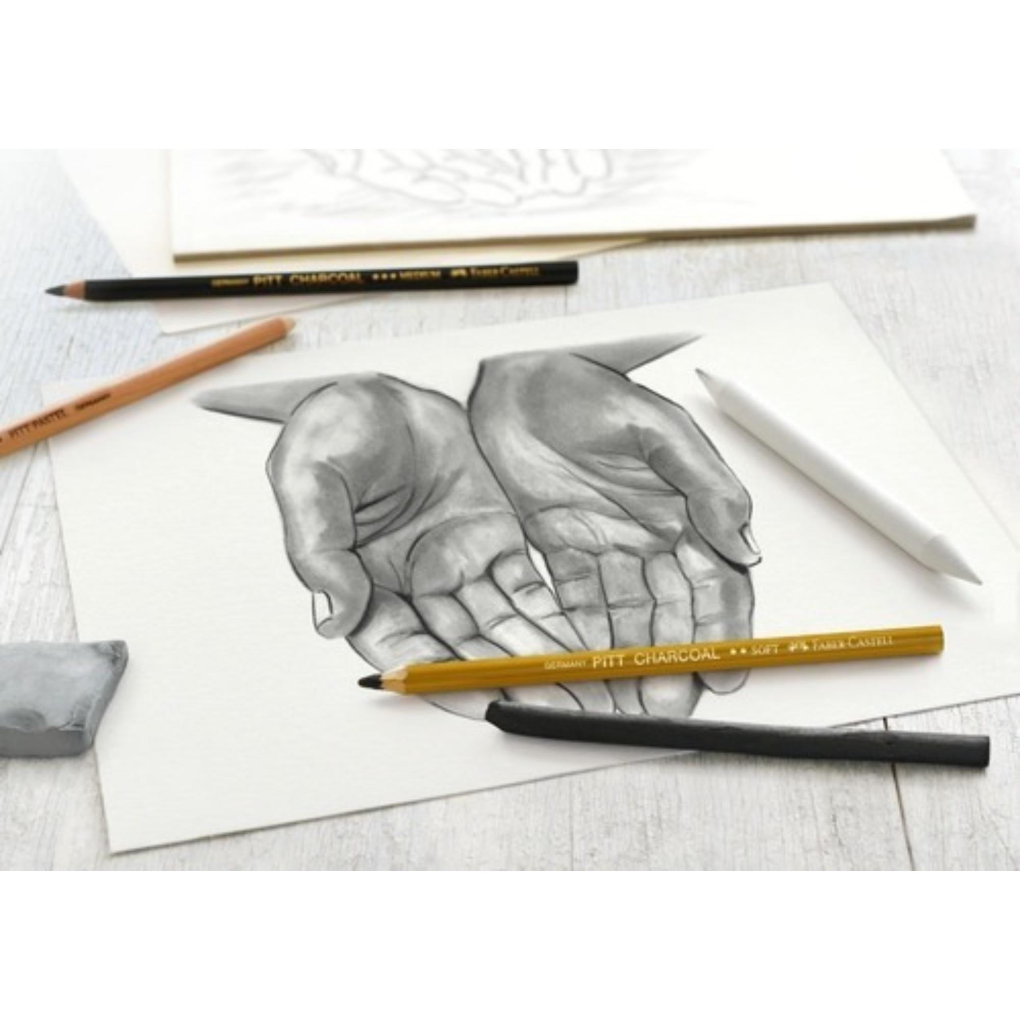 Set De Dibujo Carbones Faber-Castell 7 Piezas