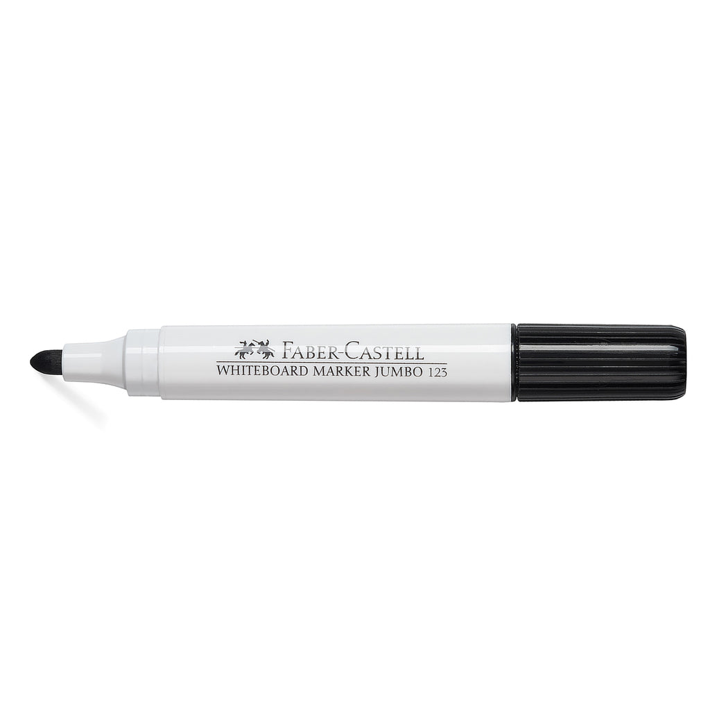 Marcador Pizarra Blanca Jumbo 123 Faber-Castell Negro