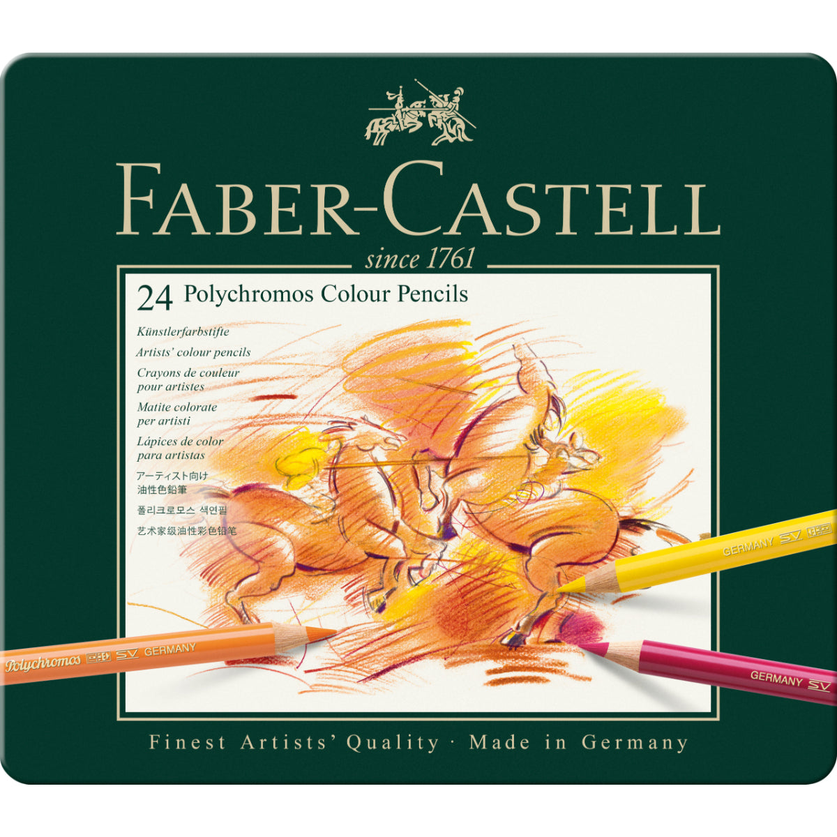 Lata EcoLápices Polychromos Faber-Castell x24 Colores