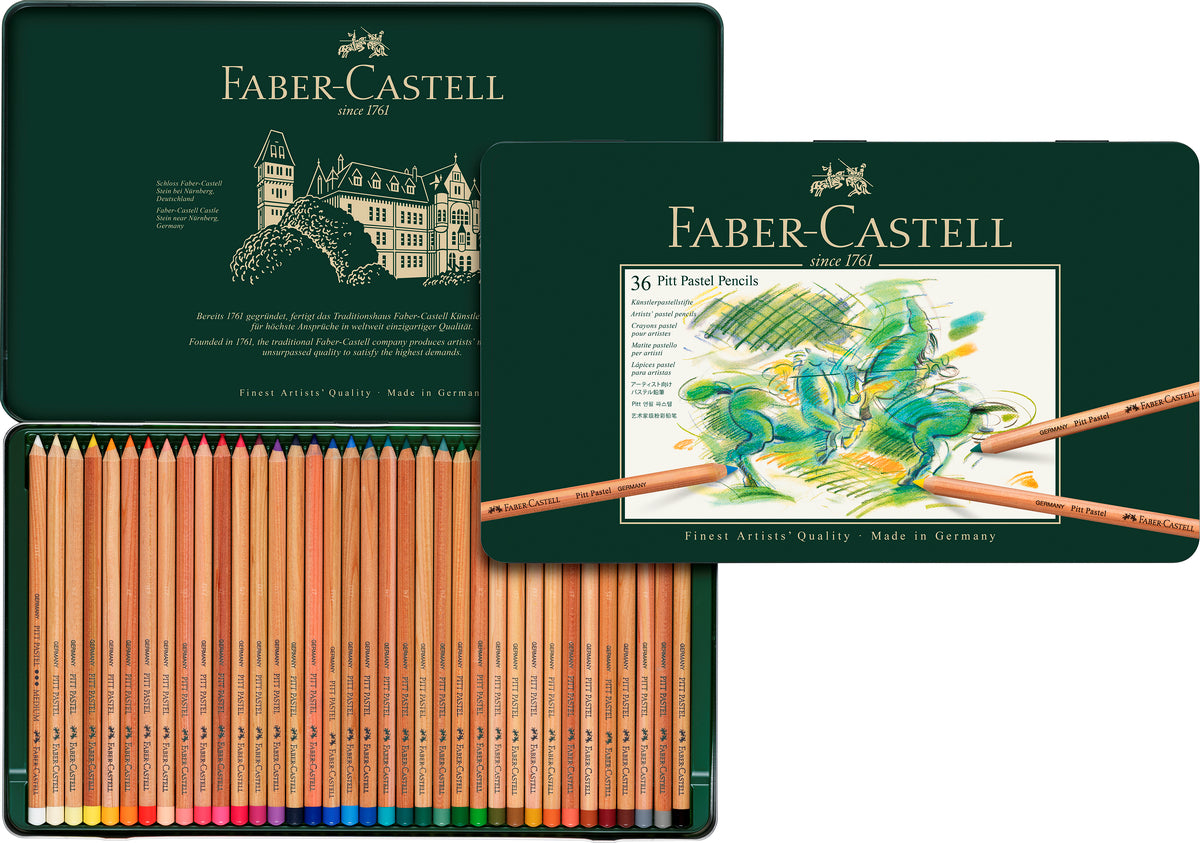 Lápiz Pitt Pastel Estuche Faber-Castell x36 Colores