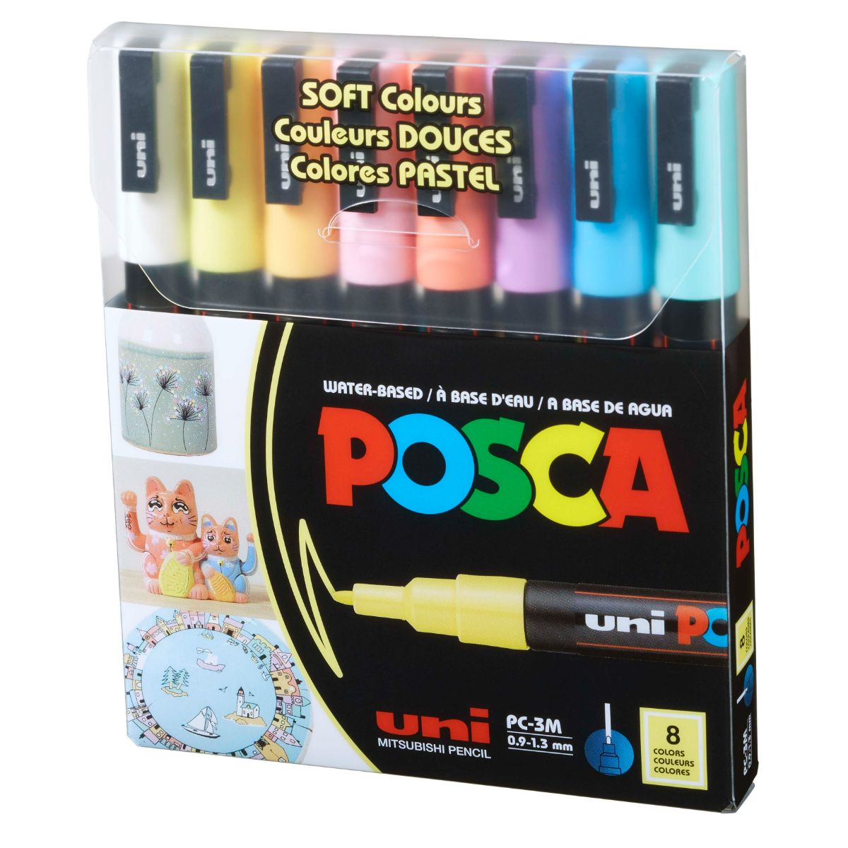 Set Marcadores POSCA 3M 8 Colores Pastel