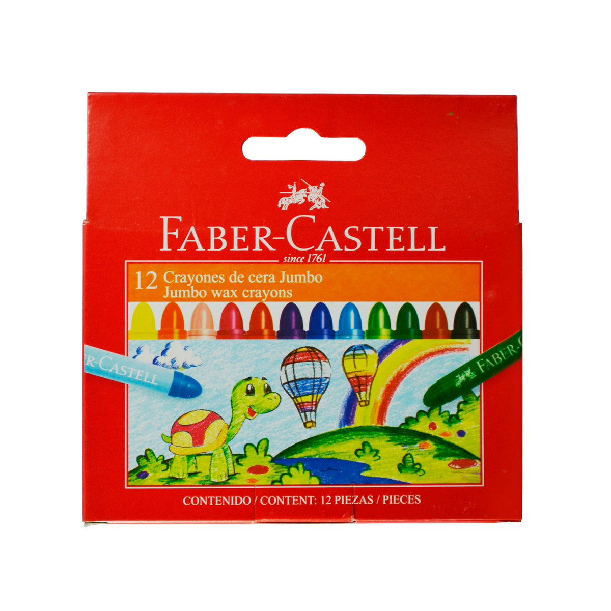 Crayones De Cera Jumbo Faber-Castell x12 Colores
