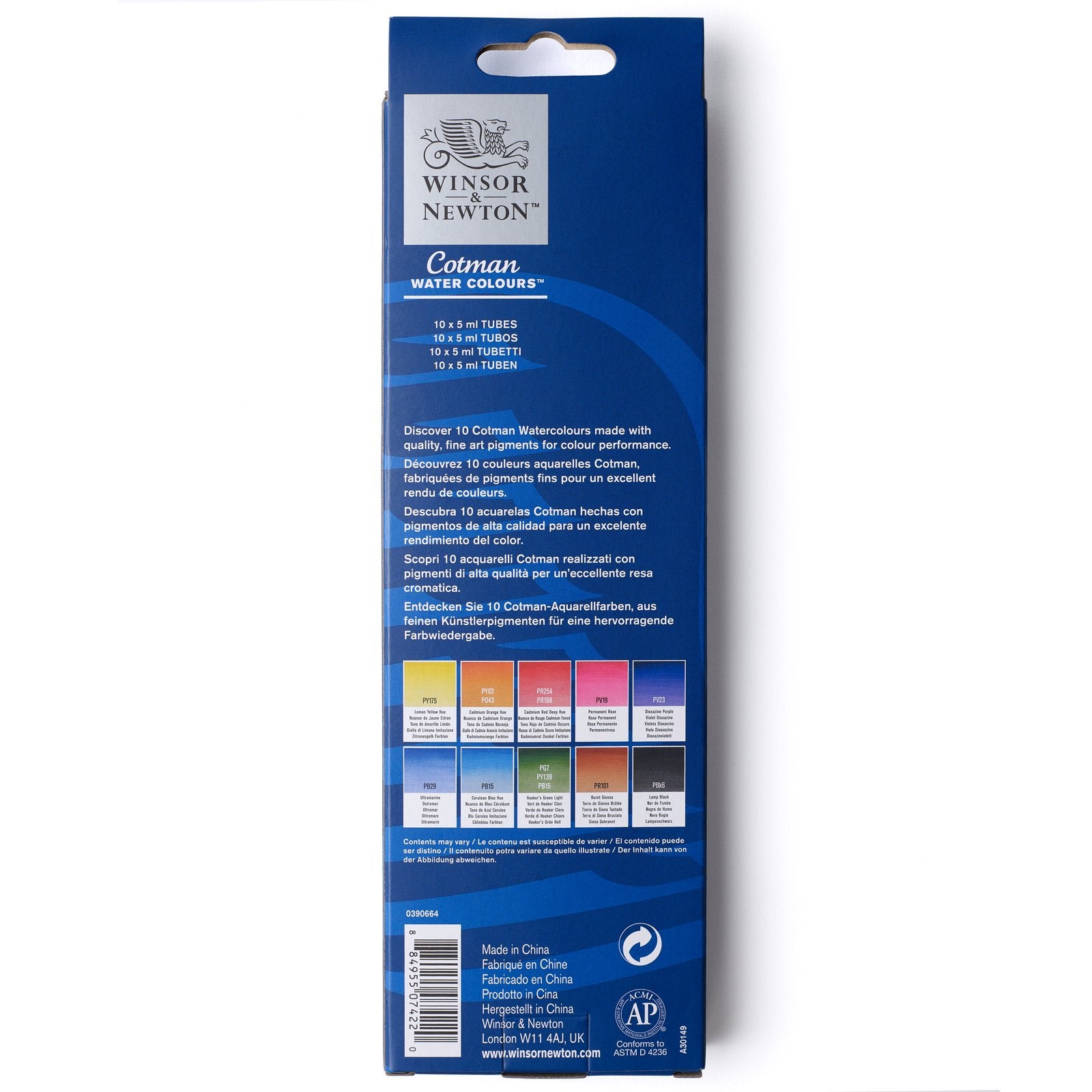 Set Inicial Acuarela Cotman Winsor & Newton 10x5ml