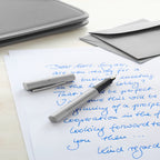 Pluma Estilográfica Grip 2011 M Plateado Faber-Castell