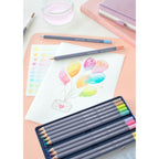 Lápices de Color Faber-Castell Goldfaber Aqua x12 Pastel