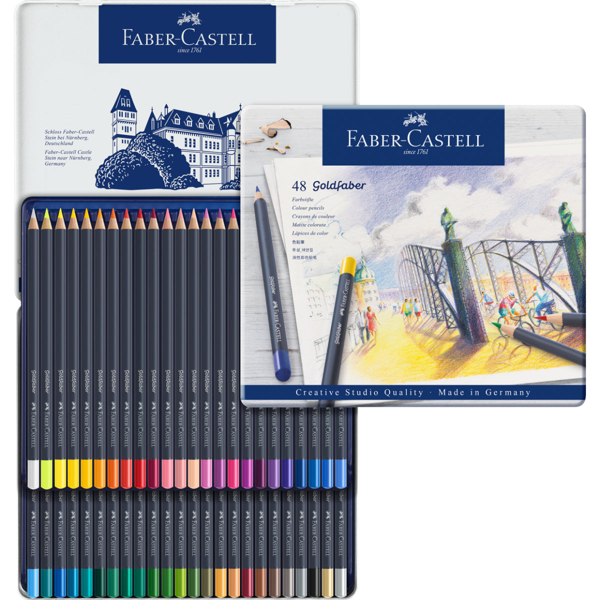 Lápiz De Color Goldfaber Faber-Castell x48 Colores