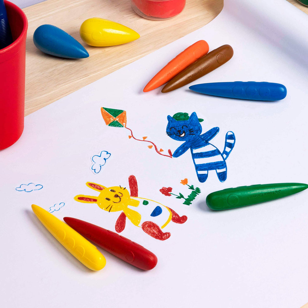 Crayón Cohete Little Creatives Faber-Castell x6 Colores