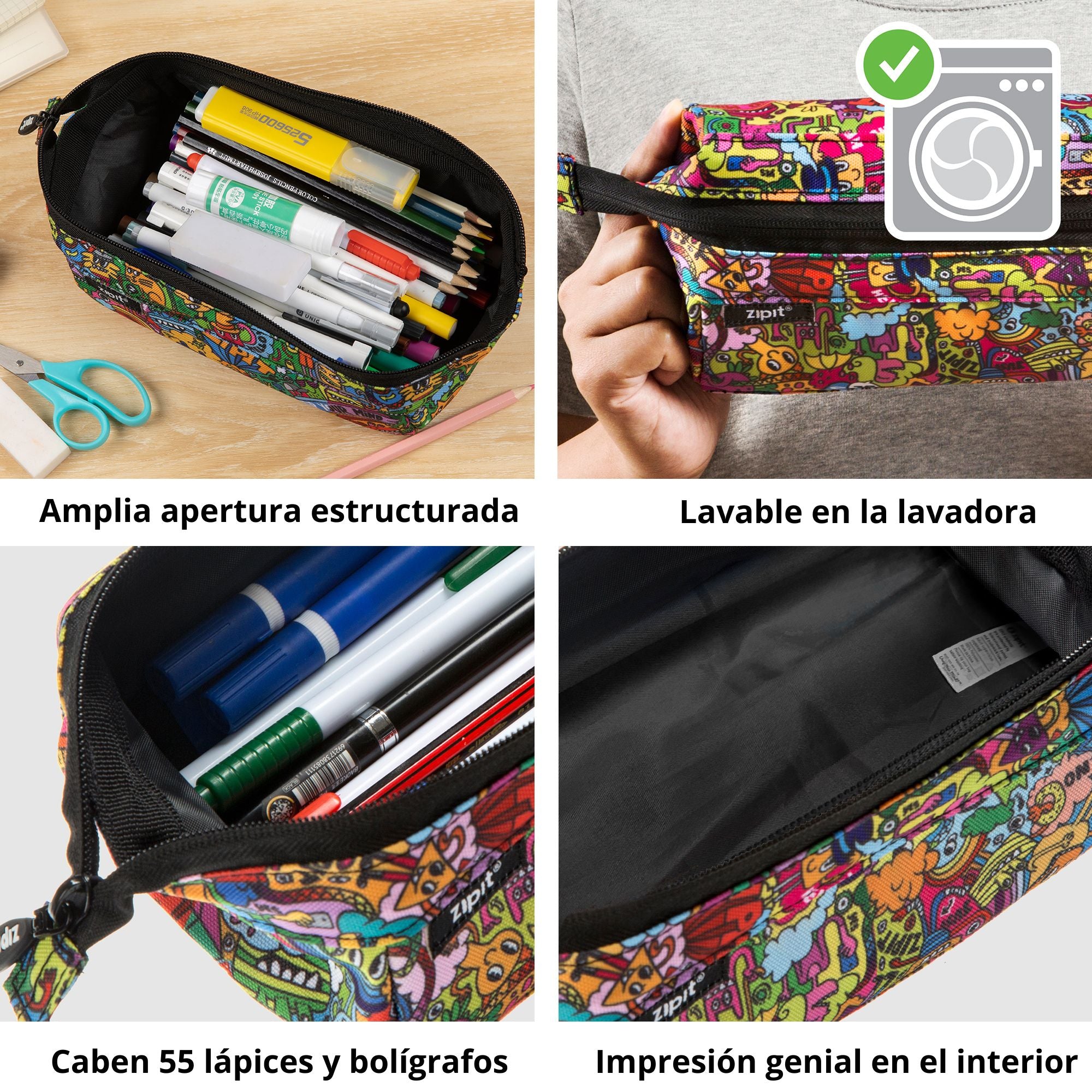 Estuche  Lenny Doodles