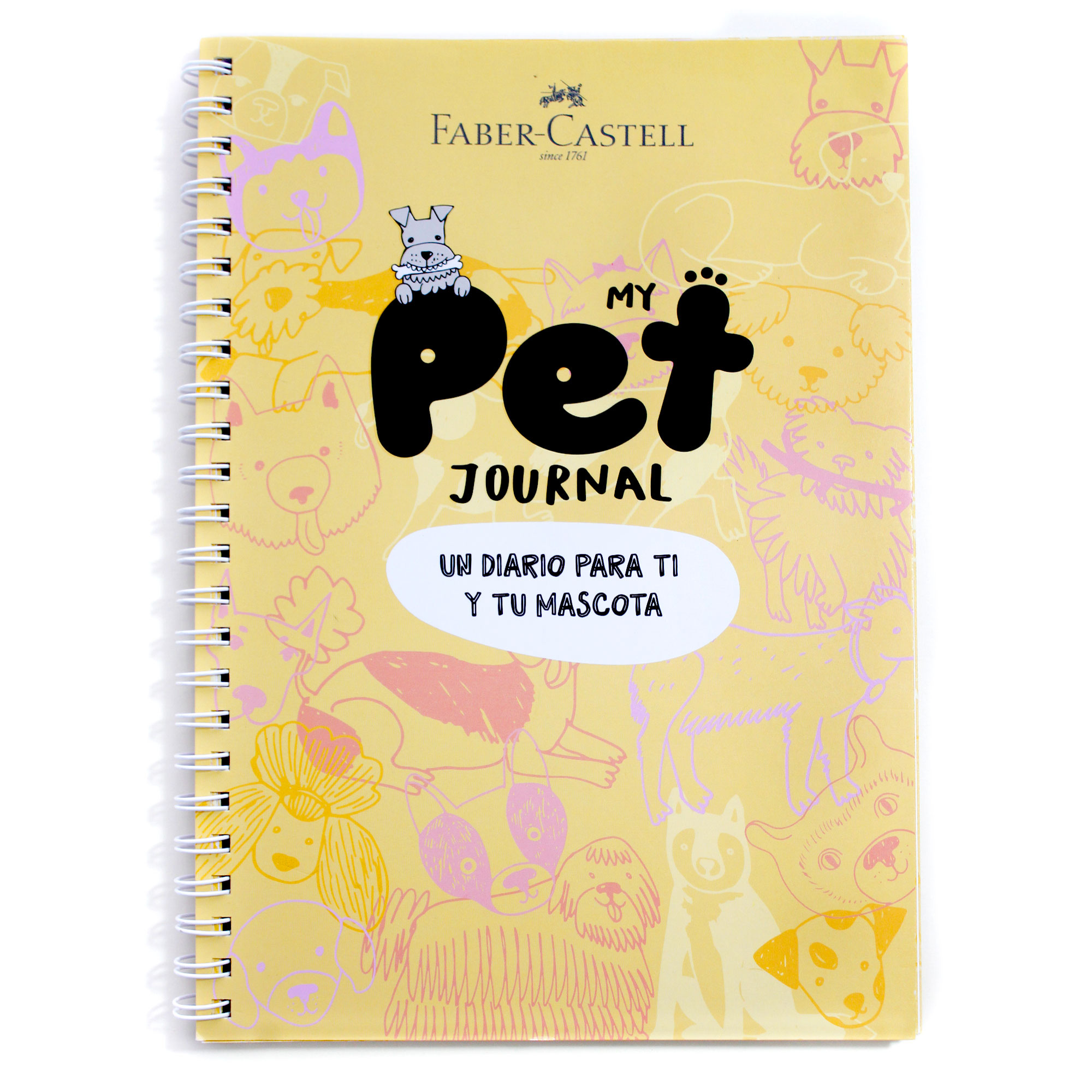 Set Diario Mascota Pet Journal Perro + lápices Faber Castell
