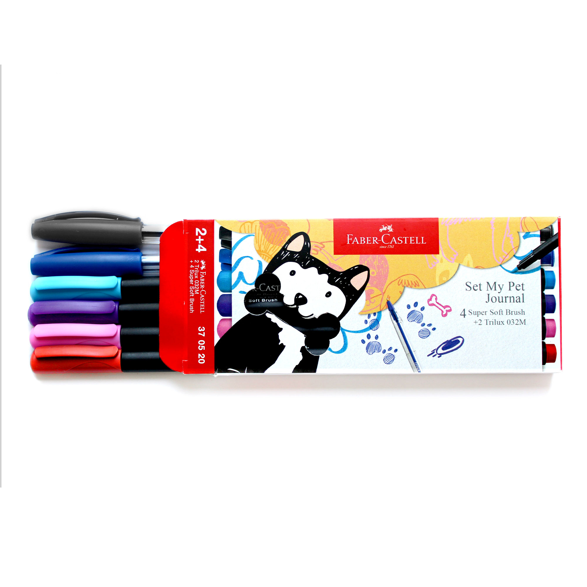 Set Diario Mascota Pet Journal Perro + lápices Faber Castell