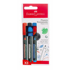 Marcador Permanente Winner Faber-Castell 52E redondo x3 BC