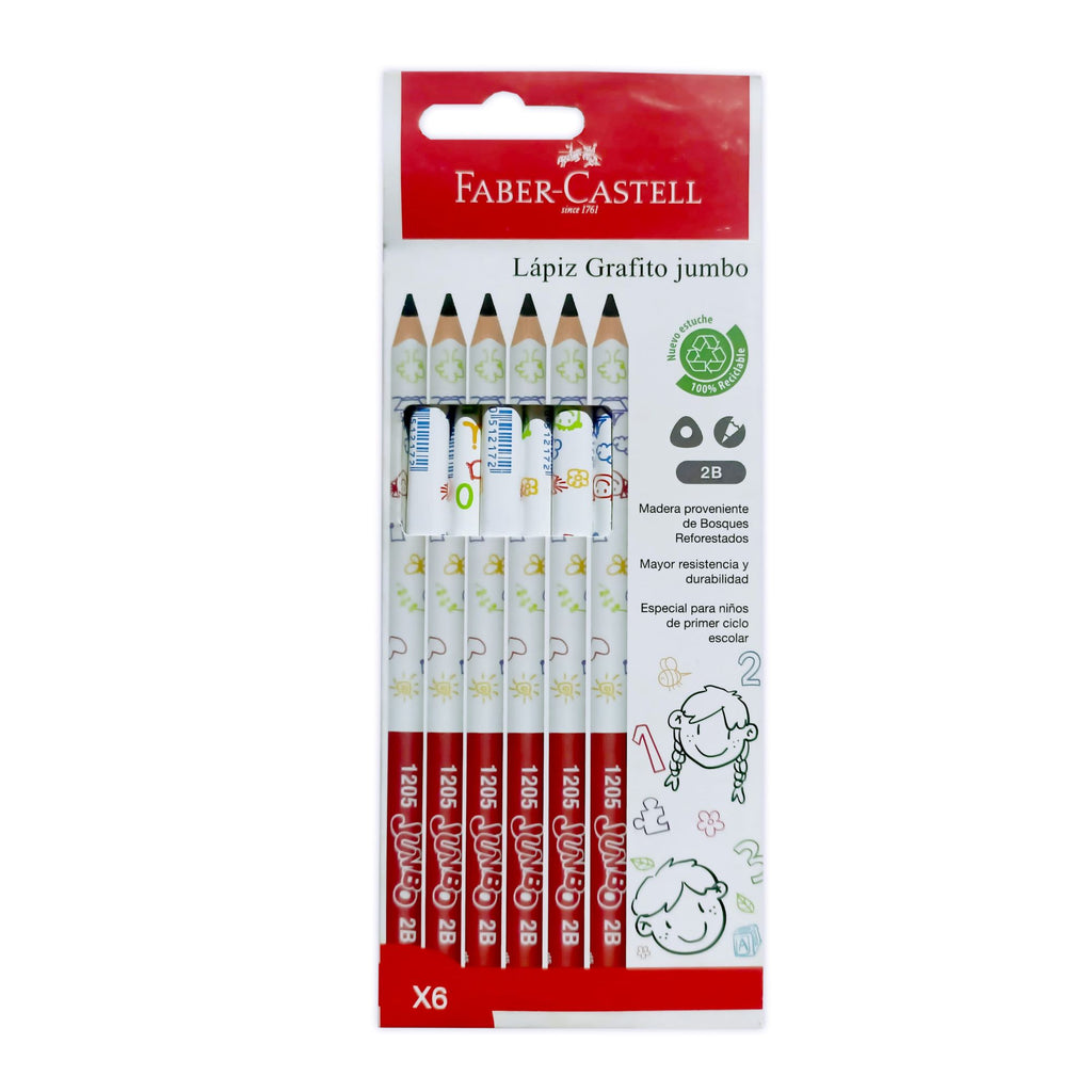 Lápiz grafito ECO 1205JPP Jumbo x6 BC