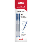 Lápices Gel Uniball Signo-100 0.7mm x2 azules