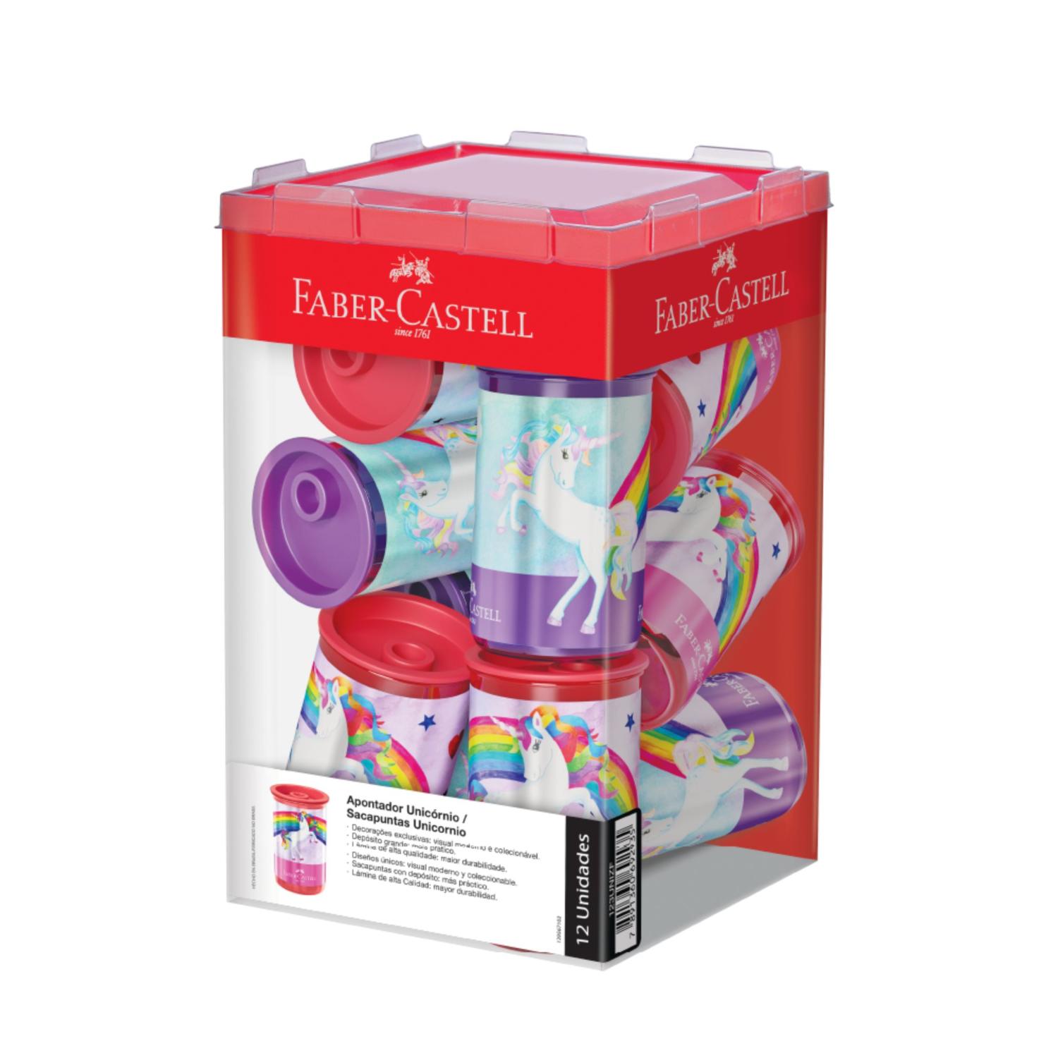 Sacapuntas c/deposito Faber-Castell Unicornio dyx12